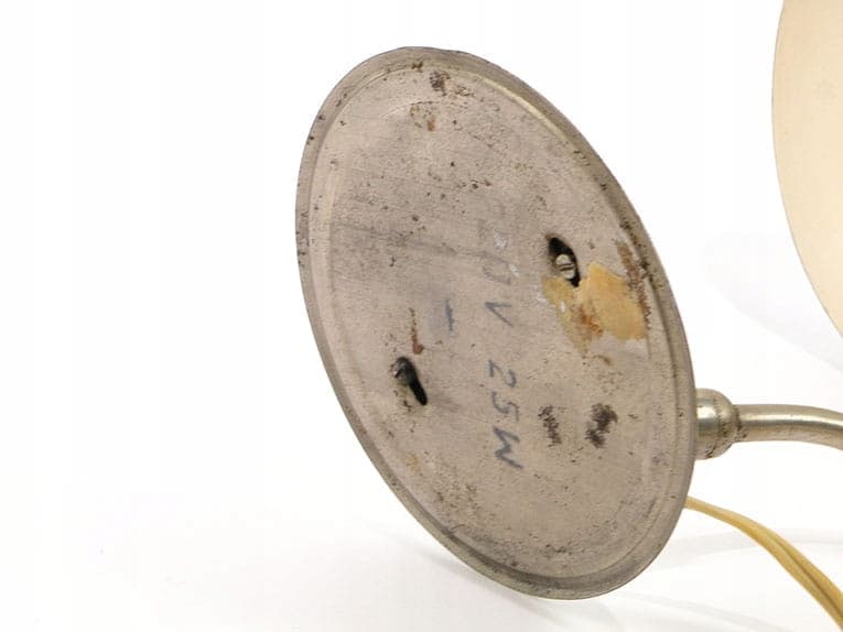Lampa biurkowa Zaos, stal zielony biały, Zakłady Sprzętu Oświetleniowego Zaos, Polska, lata 60. - 369426