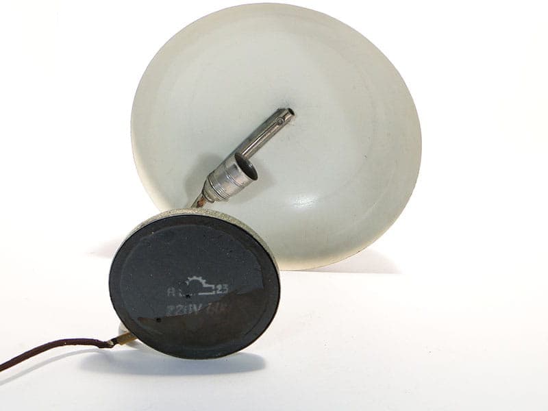 Lampa biurkowa, zielony szary, stal, Zakłady Sprzętu Oświetleniowego Zaos, Polska, lata 60. - 369501
