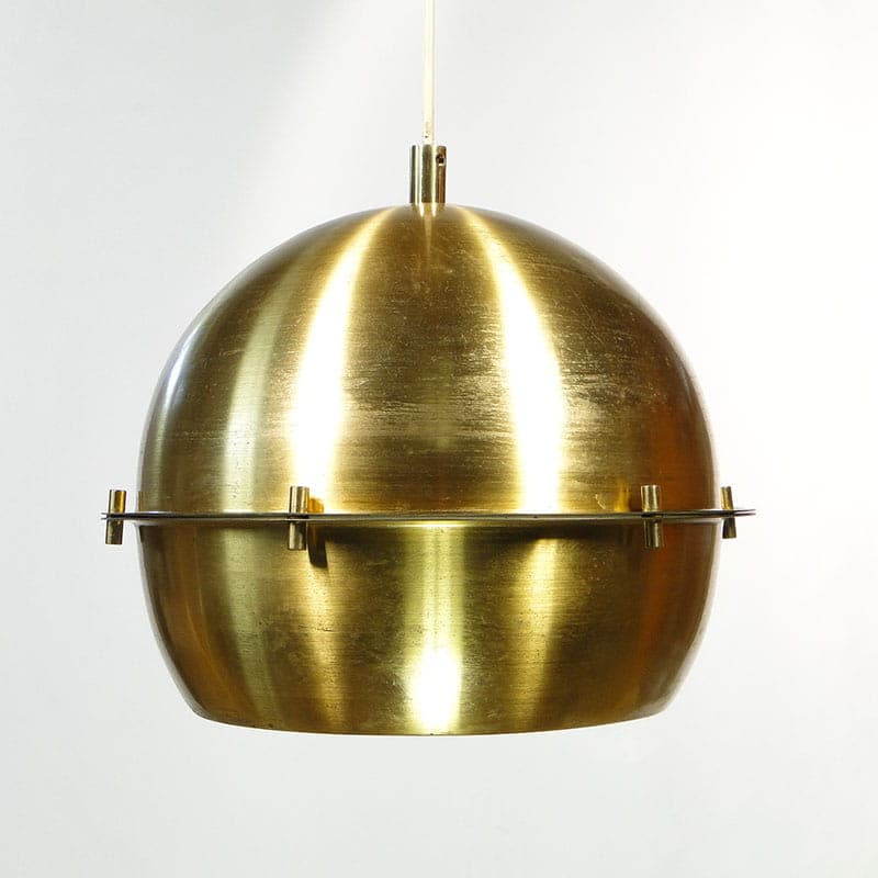 Lampa wisząca Space Age, złoty, mosiądz stal, Czechosłowacja, lata 60. - 369550