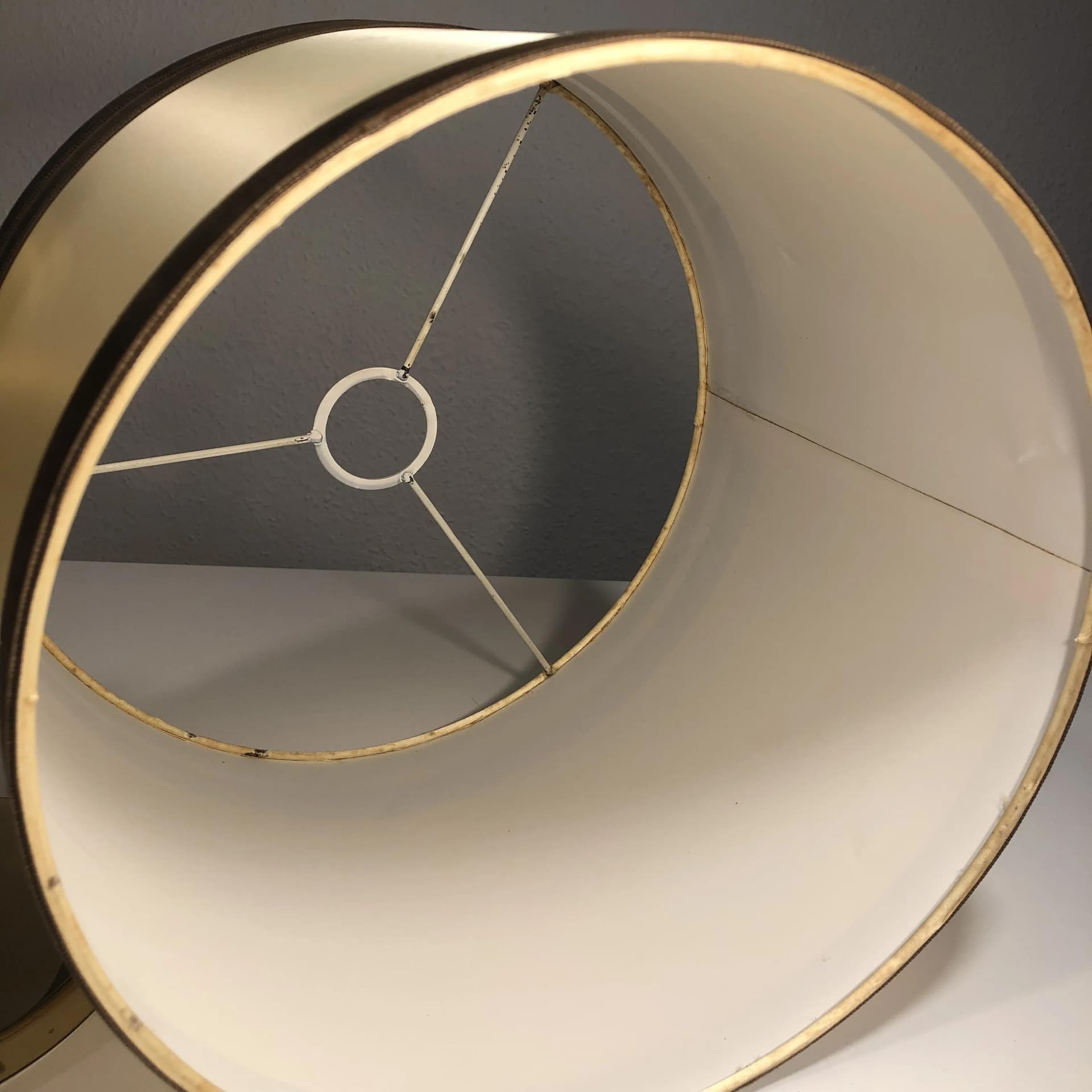 Lampa stołowa, mosiądz złoty, Niemcy, lata 70. - 26978