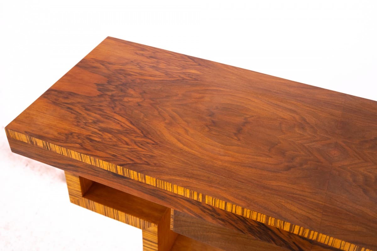 Console Art Deco, brown walnut, Poland, 1950s - 369980