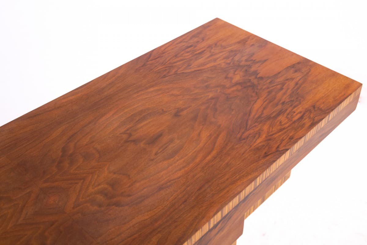 Console Art Deco, brown walnut, Poland, 1950s - 369981