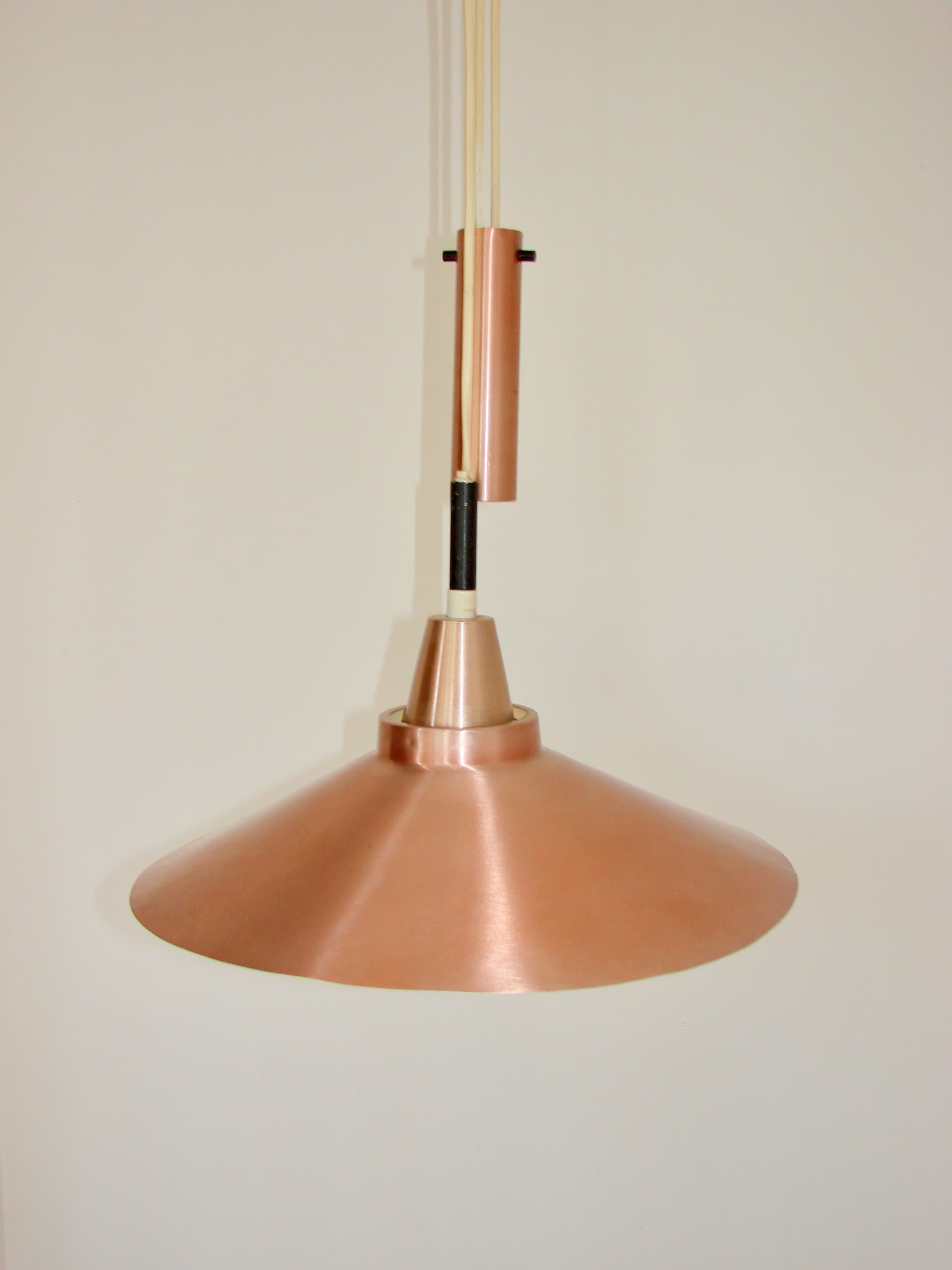 Lampa wisząca, złoty, aluminium, Niemcy, lata 70. - 370021