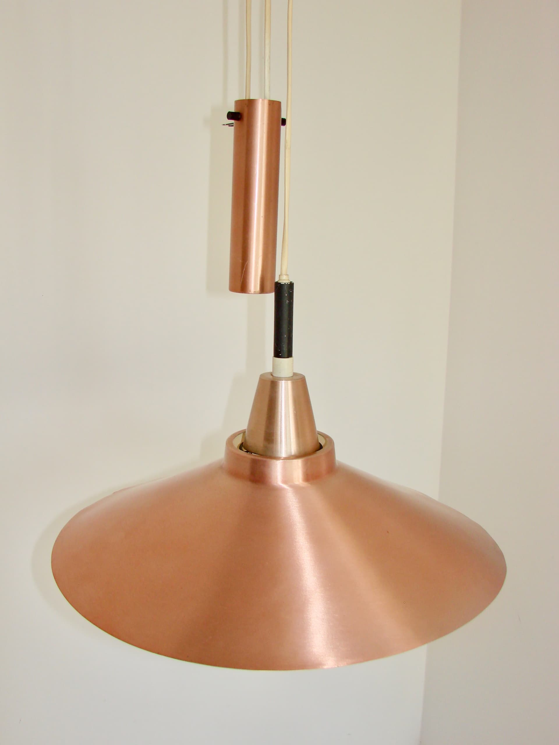 Lampa wisząca, złoty, aluminium, Niemcy, lata 70. - 370020