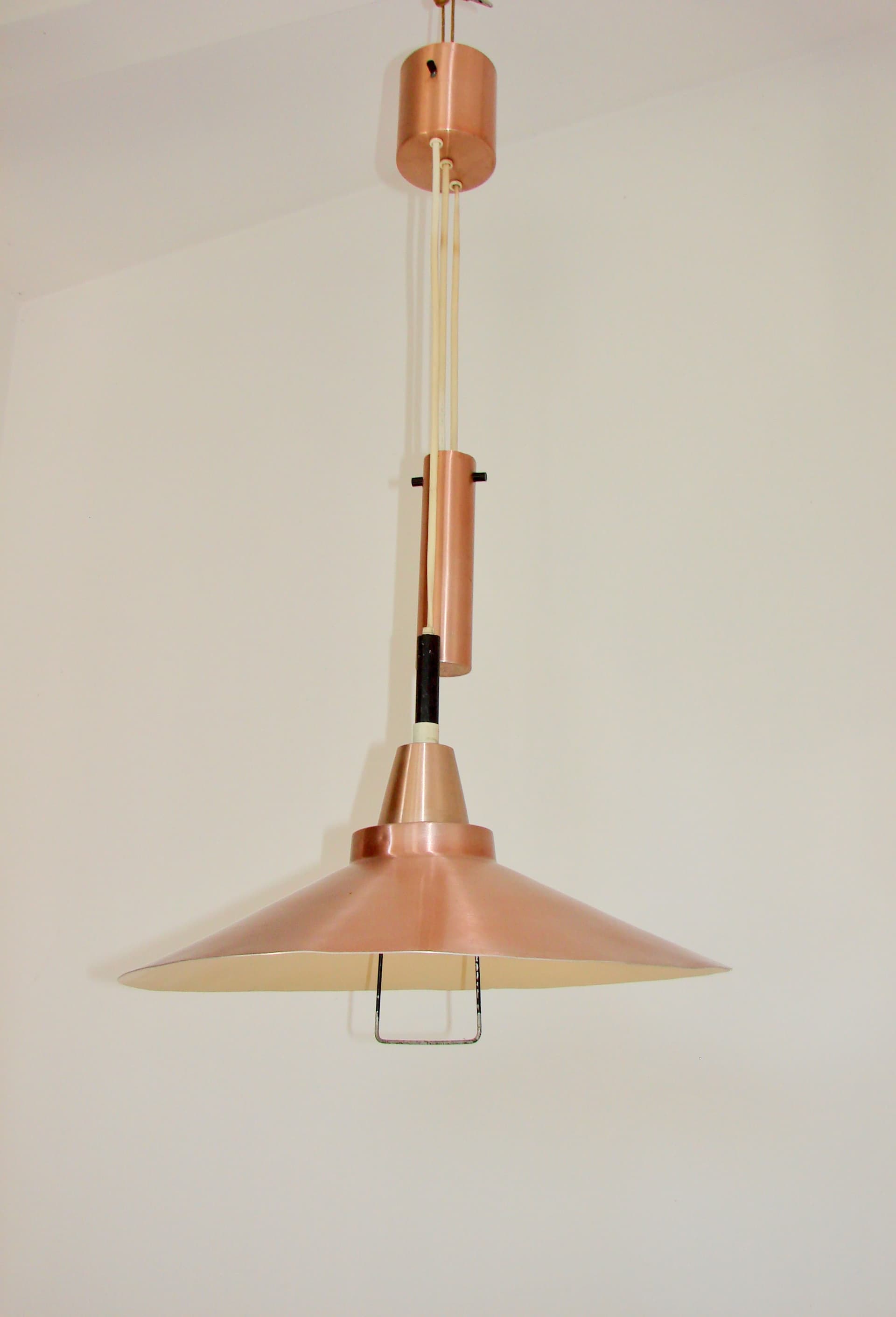 Lampa wisząca, złoty, aluminium, Niemcy, lata 70. - 370022