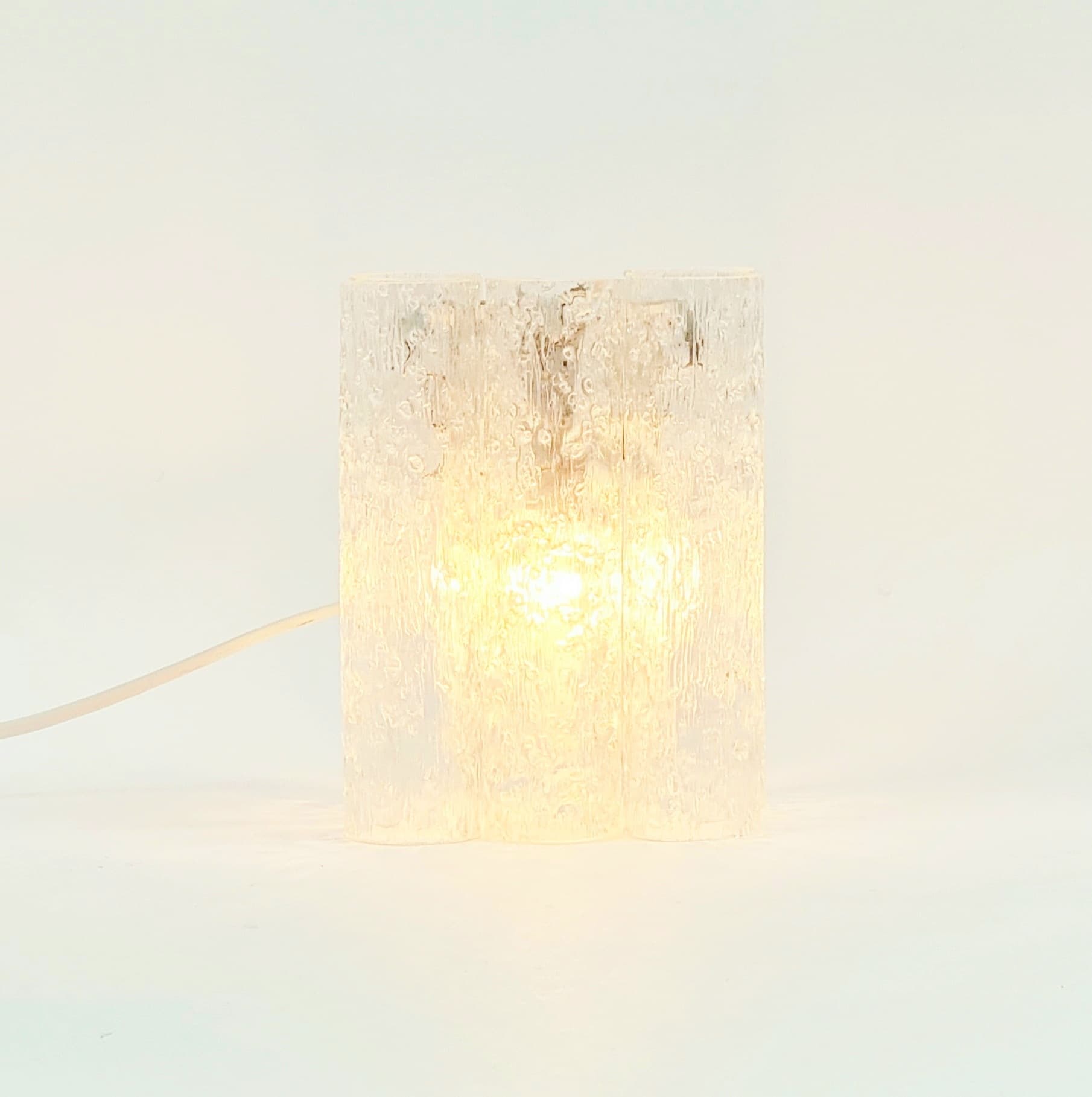 Kinkiet Ice Glass, szkło transparentne, Doria Leuchten, Niemcy, lata 60. - 370072