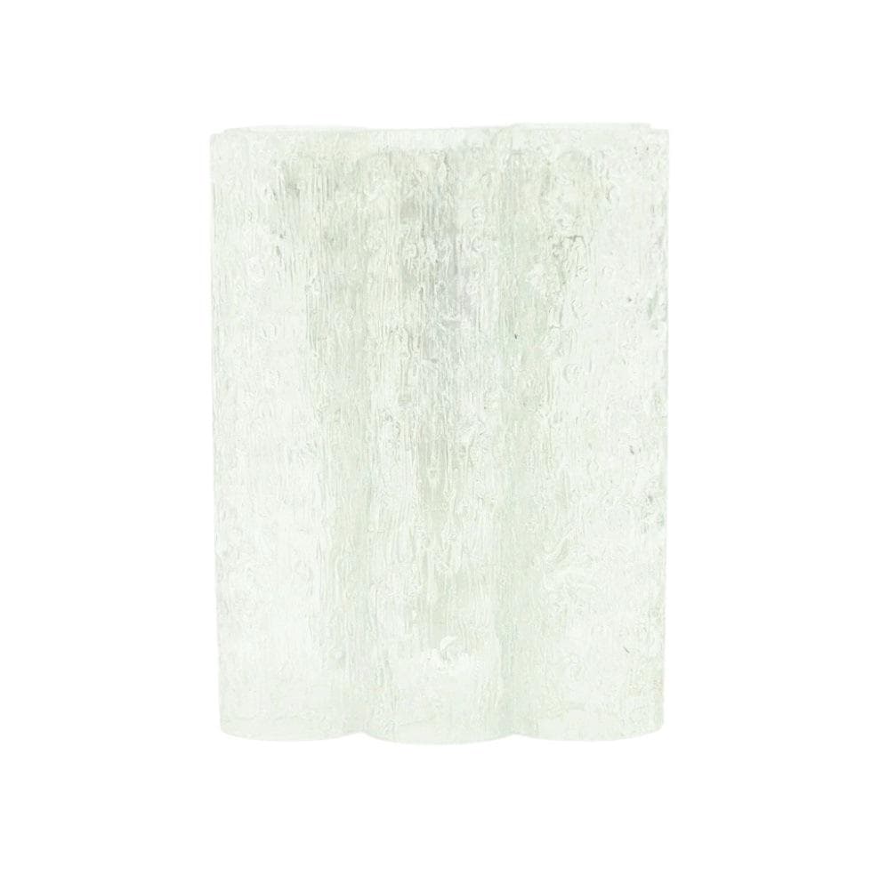 Kinkiet Ice Glass, szkło transparentne, Doria Leuchten, Niemcy, lata 60.