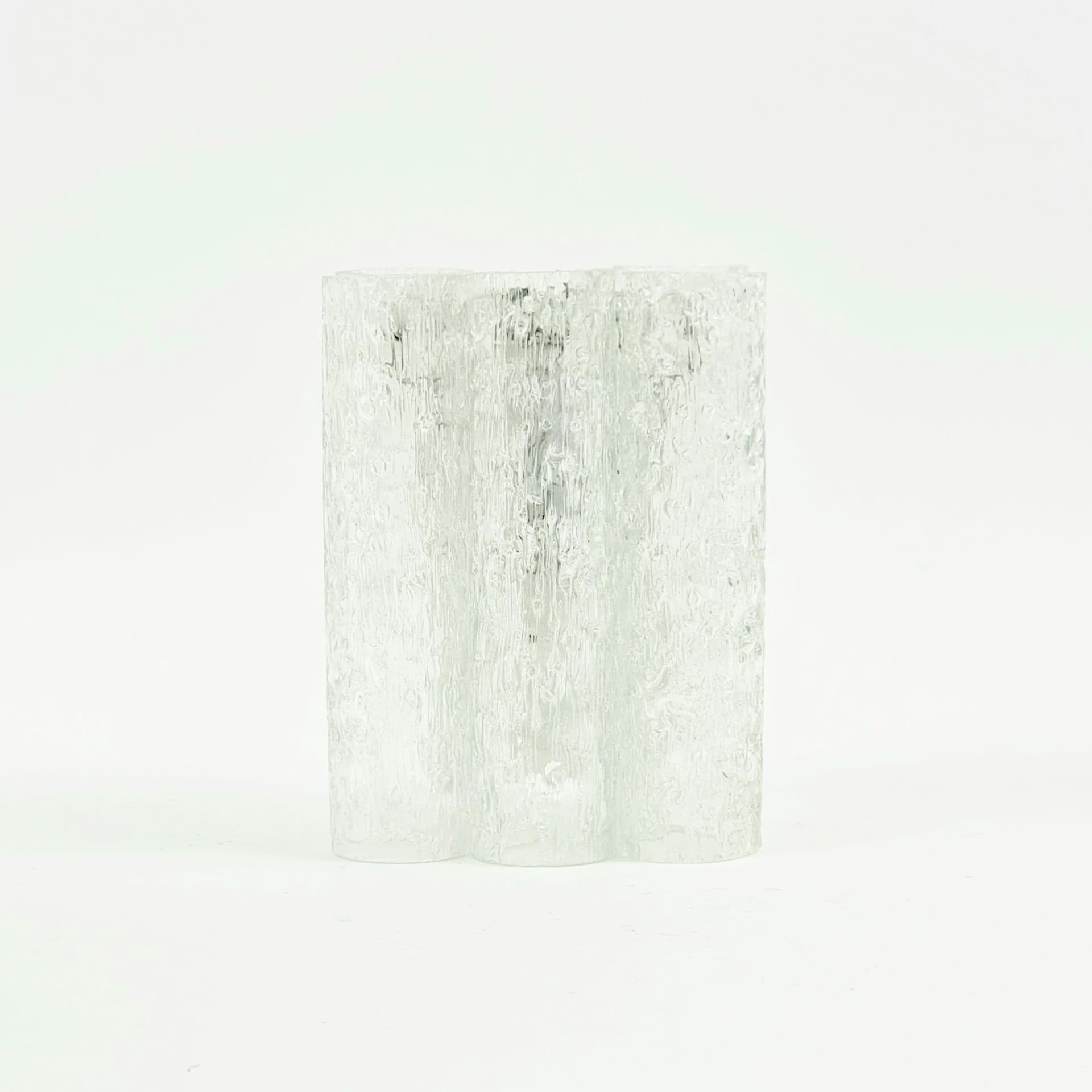 Kinkiet Ice Glass, szkło transparentne, Doria Leuchten, Niemcy, lata 60. - 370069