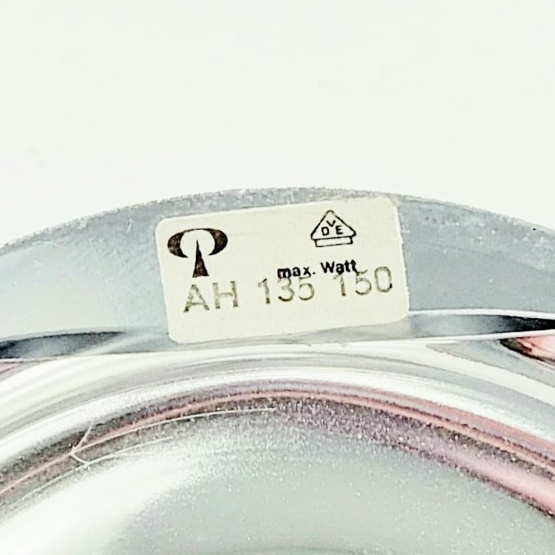 Lampa sufitowa Space Age, szkło transparentne, metal srebrny, Peill & Putzler, Niemcy, lata 70. - 370091