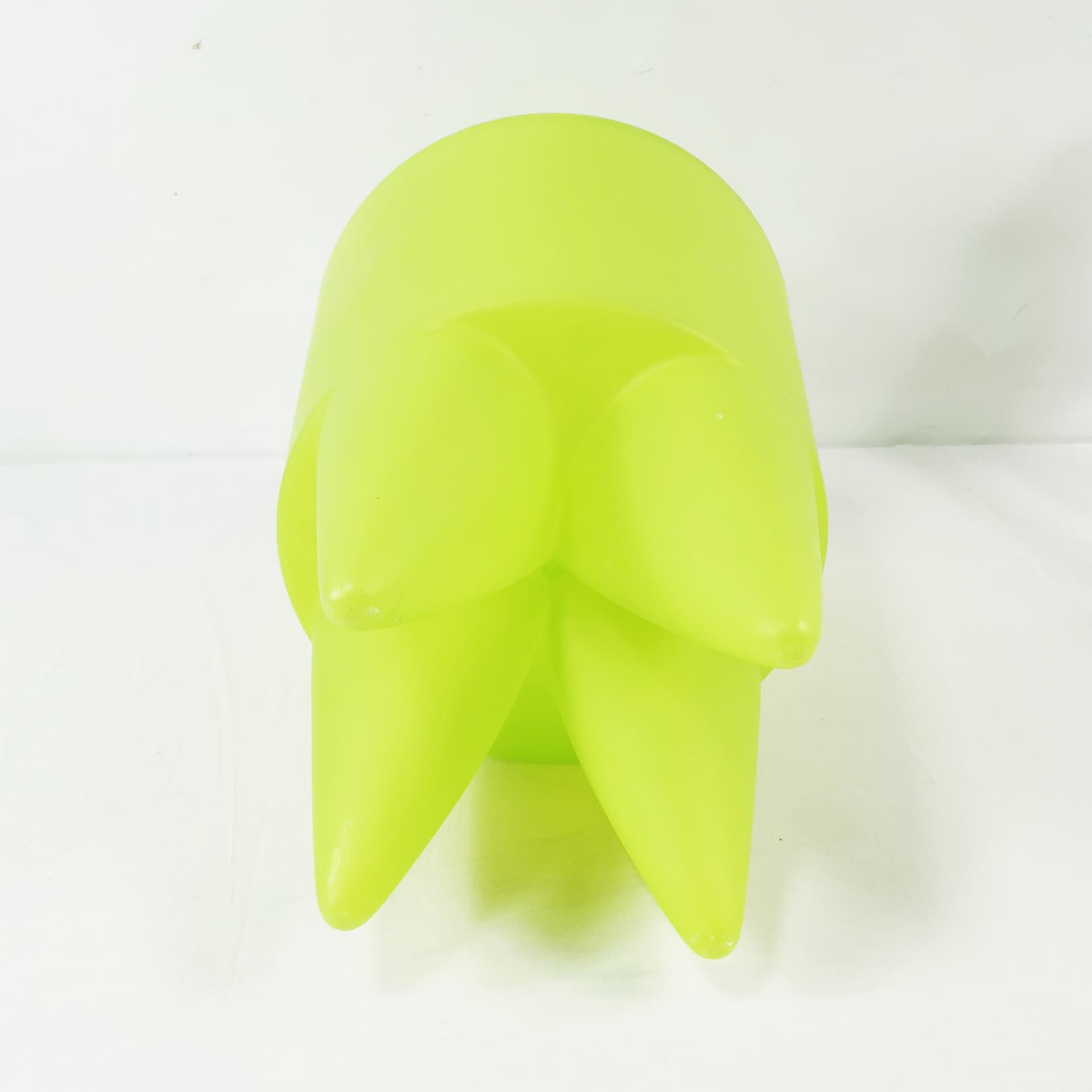 Taboret Bubu, zielony, plastik, proj. P. Starck, Francja, lata 90. - 370145