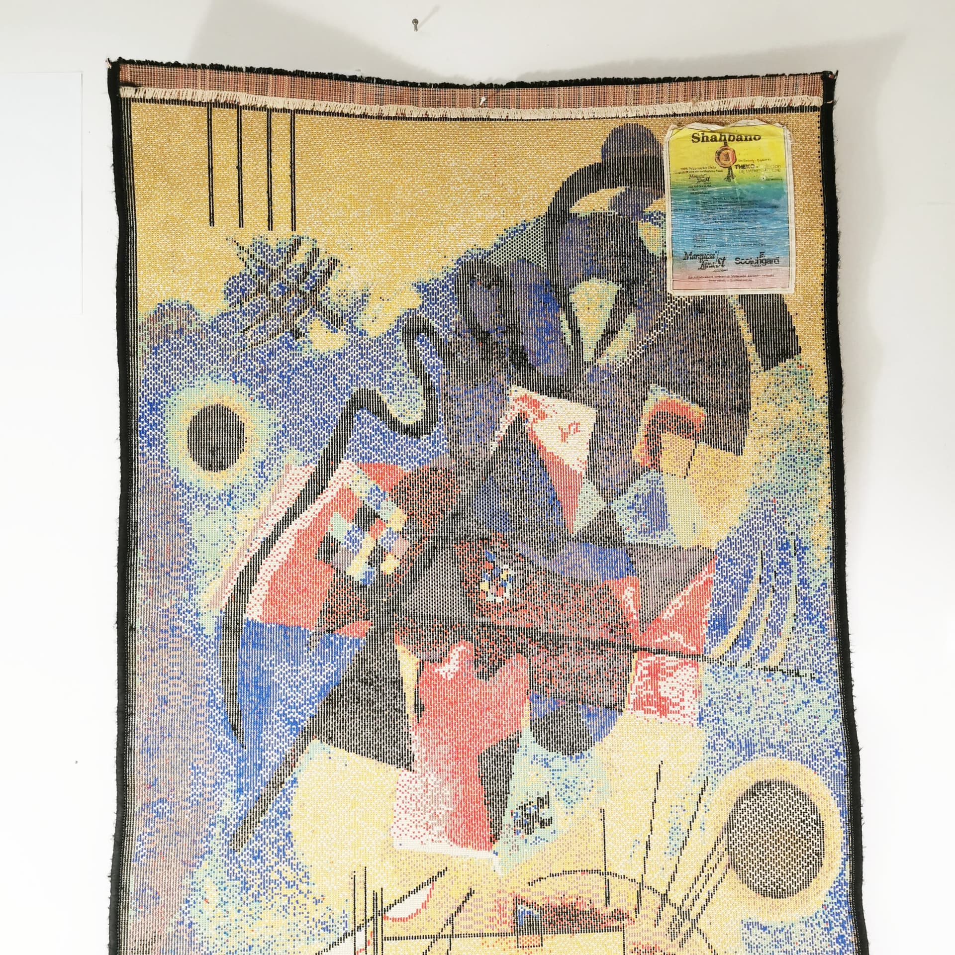 Dywan Wassily Kandinsky 165x85, wielokolorowy, tkanina, Shahbano, Niemcy, lata 80. - 370190