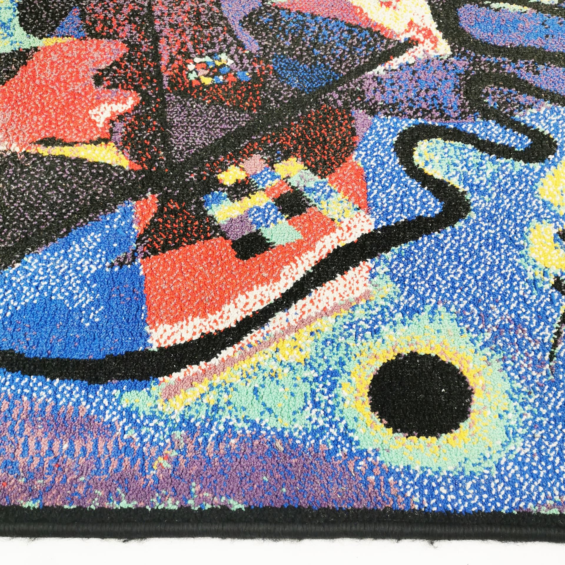 Dywan Wassily Kandinsky 165x85, wielokolorowy, tkanina, Shahbano, Niemcy, lata 80. - 370185