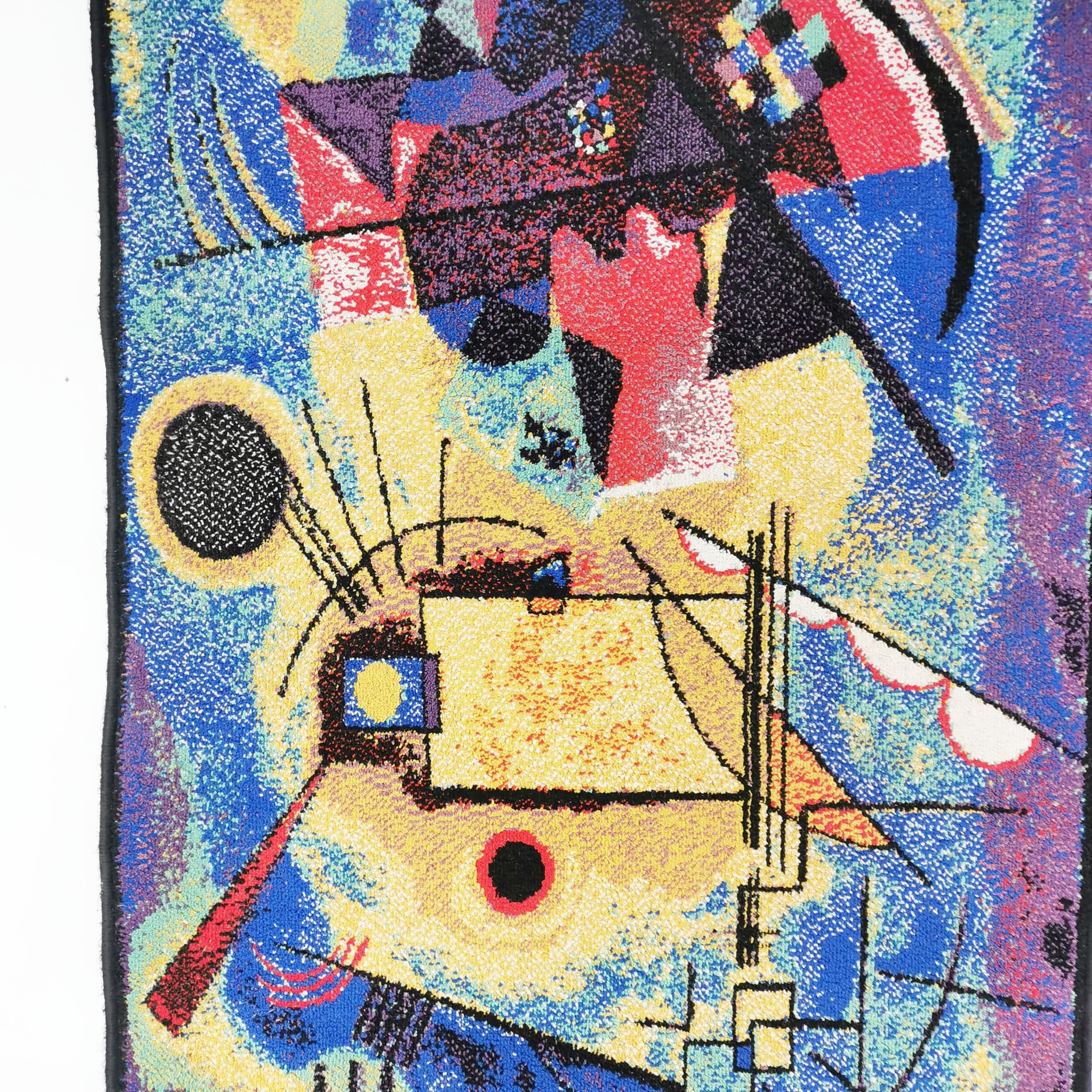 Dywan Wassily Kandinsky 165x85, wielokolorowy, tkanina, Shahbano, Niemcy, lata 80. - 370189