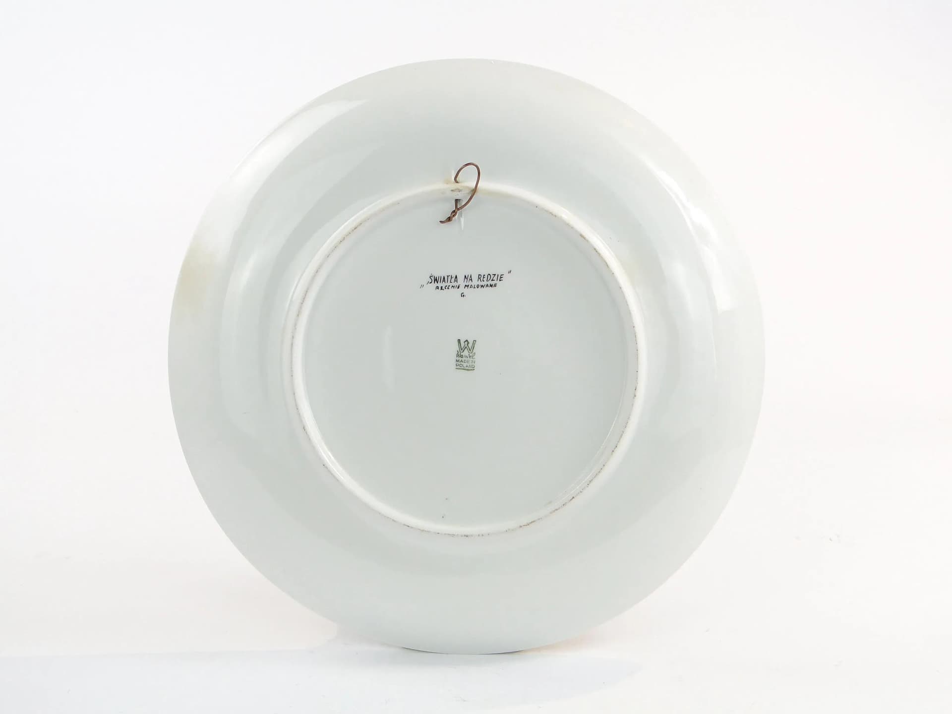 Patera dekoracyjna, porcelana czarna, proj. T. Waligórska, Polska, lata 60. - 370359