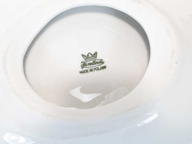 Patera czarna, porcelana, proj. A. Sadulski, Polska, lata 60. - 370383
