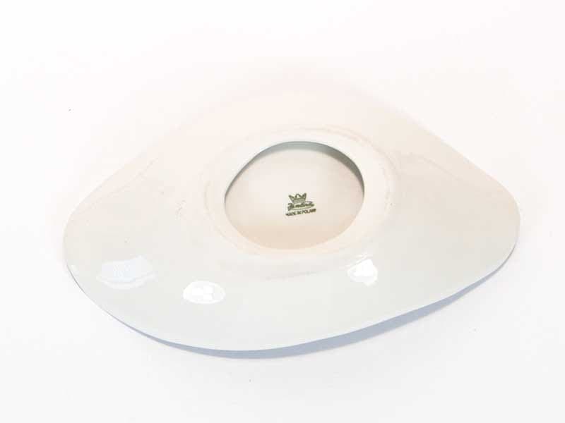 Patera czarna, porcelana, proj. A. Sadulski, Polska, lata 60. - 370382