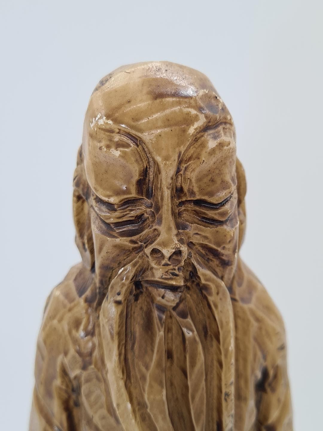 Figurka, art déco, kompozyt brązowy złoty, lata 60. - 370472