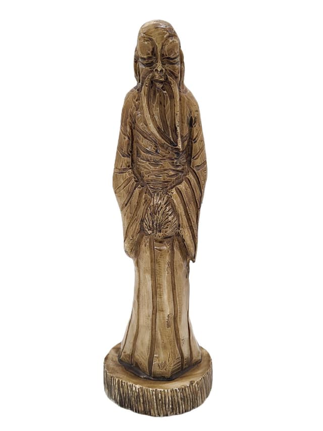 Figurka, art déco, kompozyt brązowy złoty, lata 60. - WYMIARY