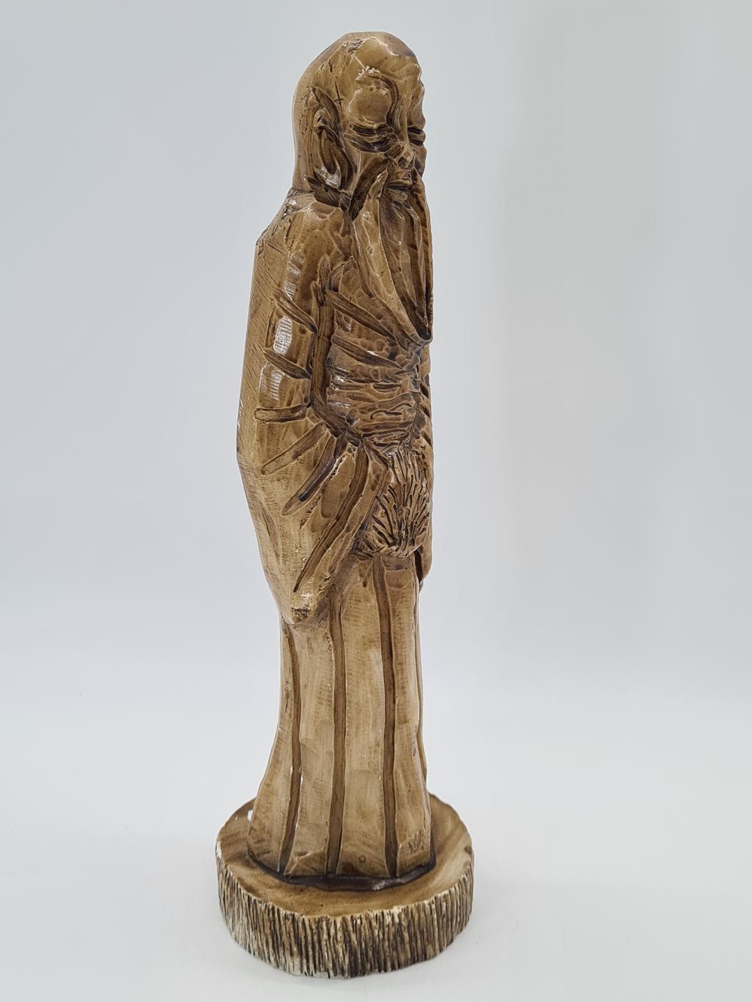 Figurka, art déco, kompozyt brązowy złoty, lata 60. - 370471