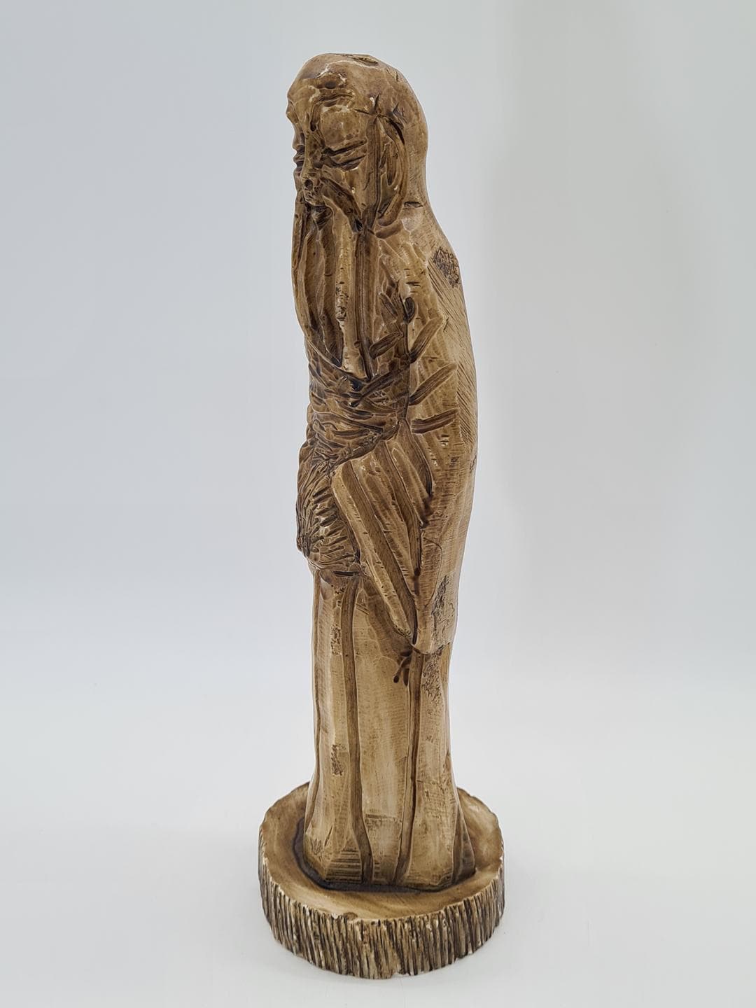 Figurka, art déco, kompozyt brązowy złoty, lata 60. - 370474