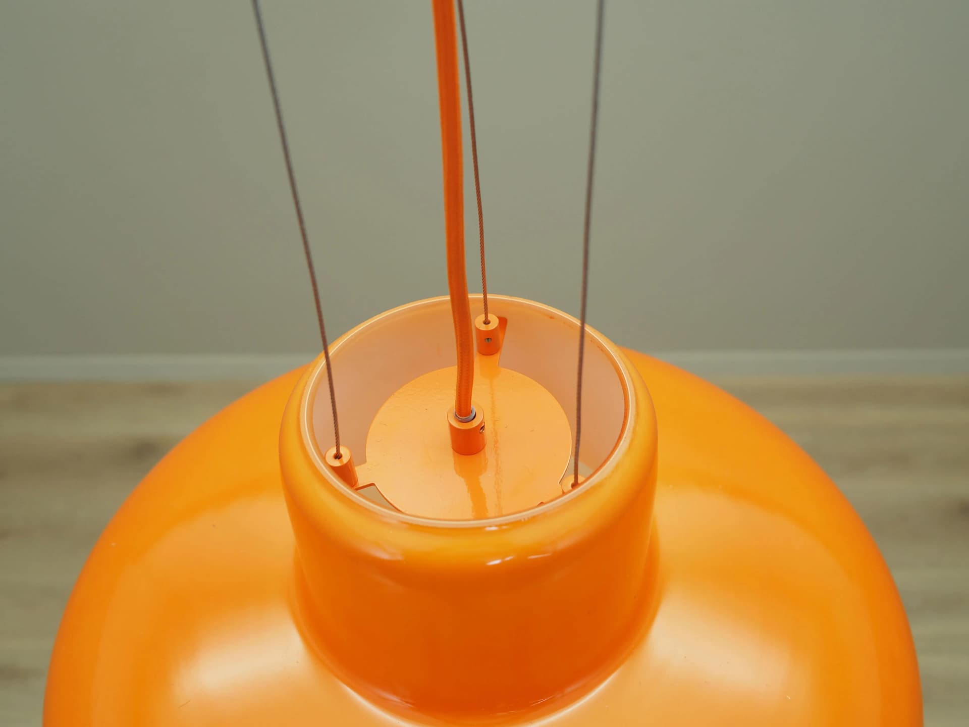 Pendant lamp, white orange glass, BoConcept, Denmark, 2000s. - 27071