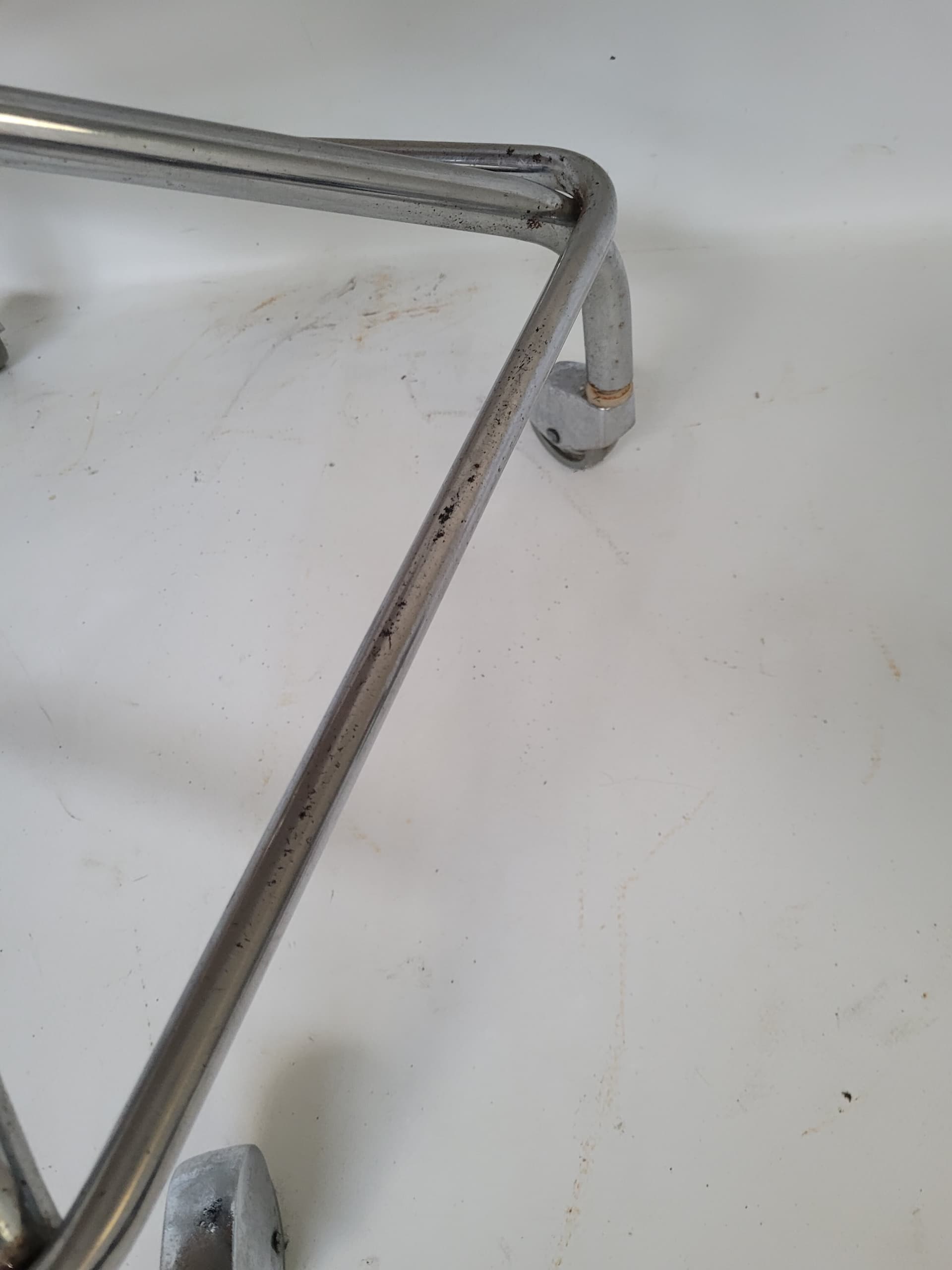 Krzesło obrotowe biurowe, czarny, skóra ekologiczna, stal chromowana, lata 70. - 371251