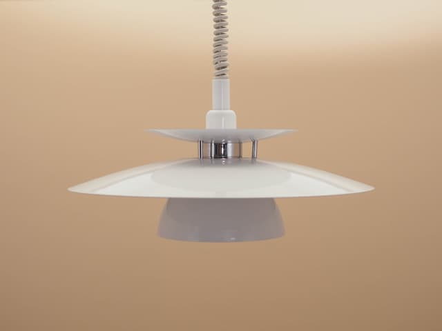 Lampa wisząca warstwowa, biały, metal, Dania - WYMIARY