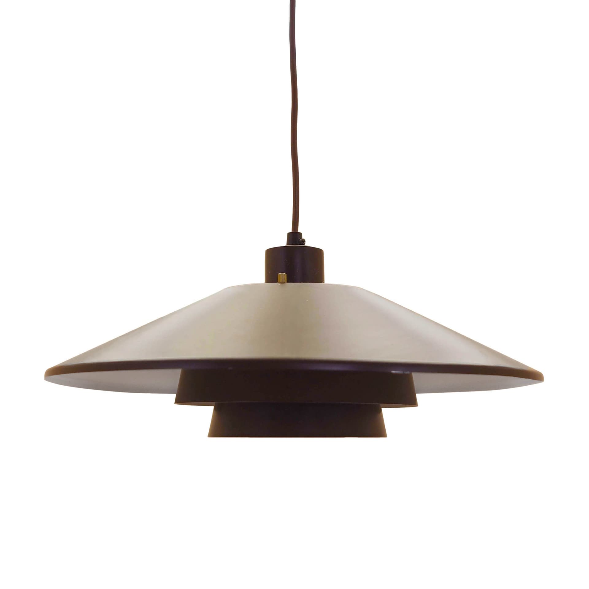 Lampa wisząca, brązowy, metal, Dania, lata 60. - 371302