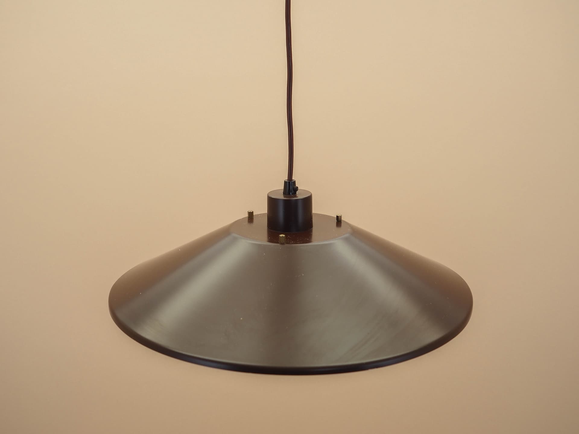Lampa wisząca, brązowy, metal, Dania, lata 60. - 371303