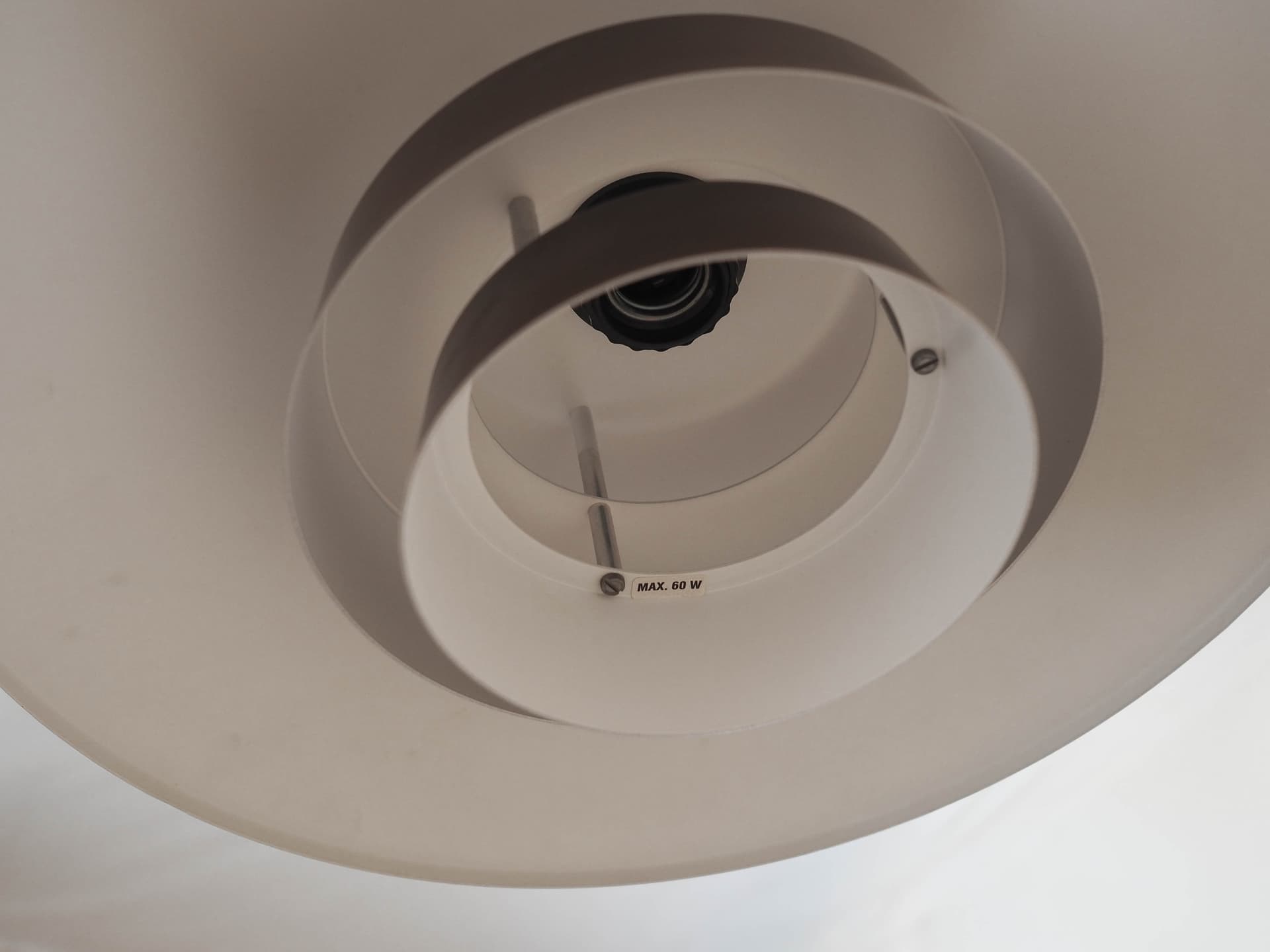 Lampa wisząca, brązowy, metal, Dania, lata 60. - 371305