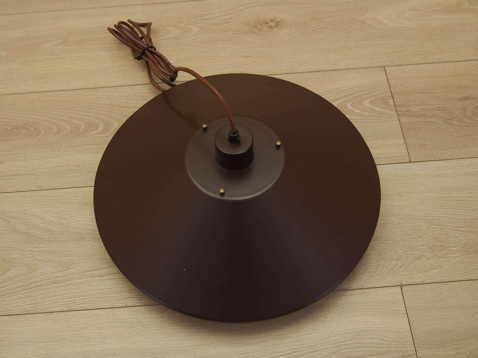 Lampa wisząca, brązowy, metal, Dania, lata 60. - 371304