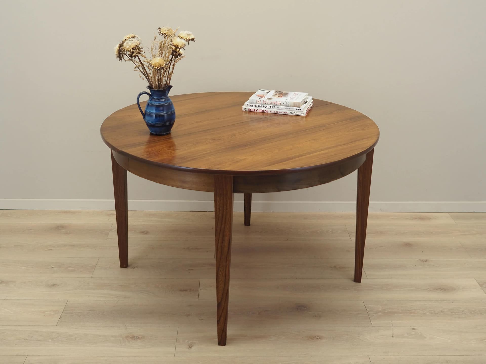 Round Table, brown rosewood, Denmark, 1970s - 27061