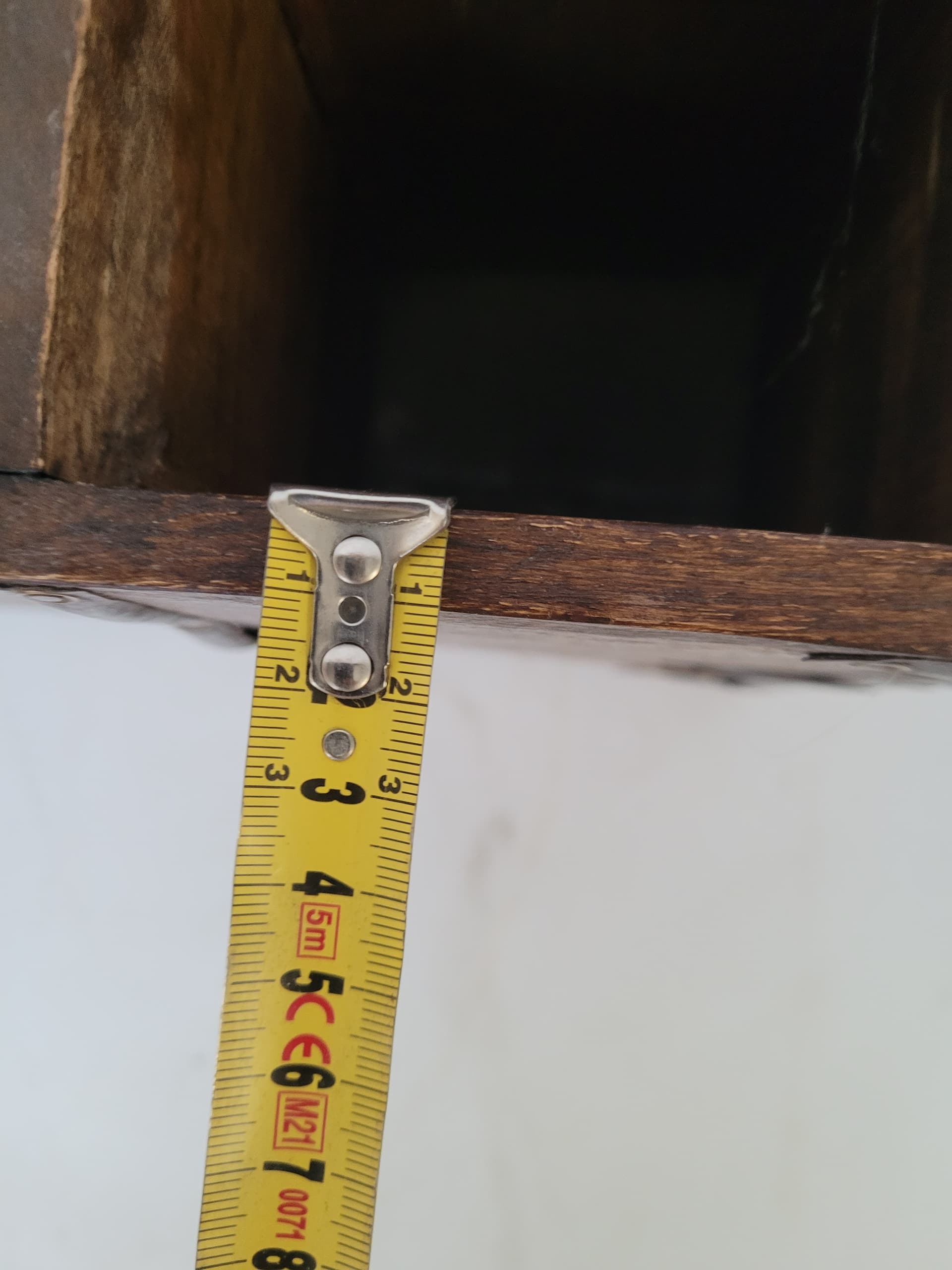 Skrzynka na wino, palisander brązowy, metal czarny, lata 30. - 371441