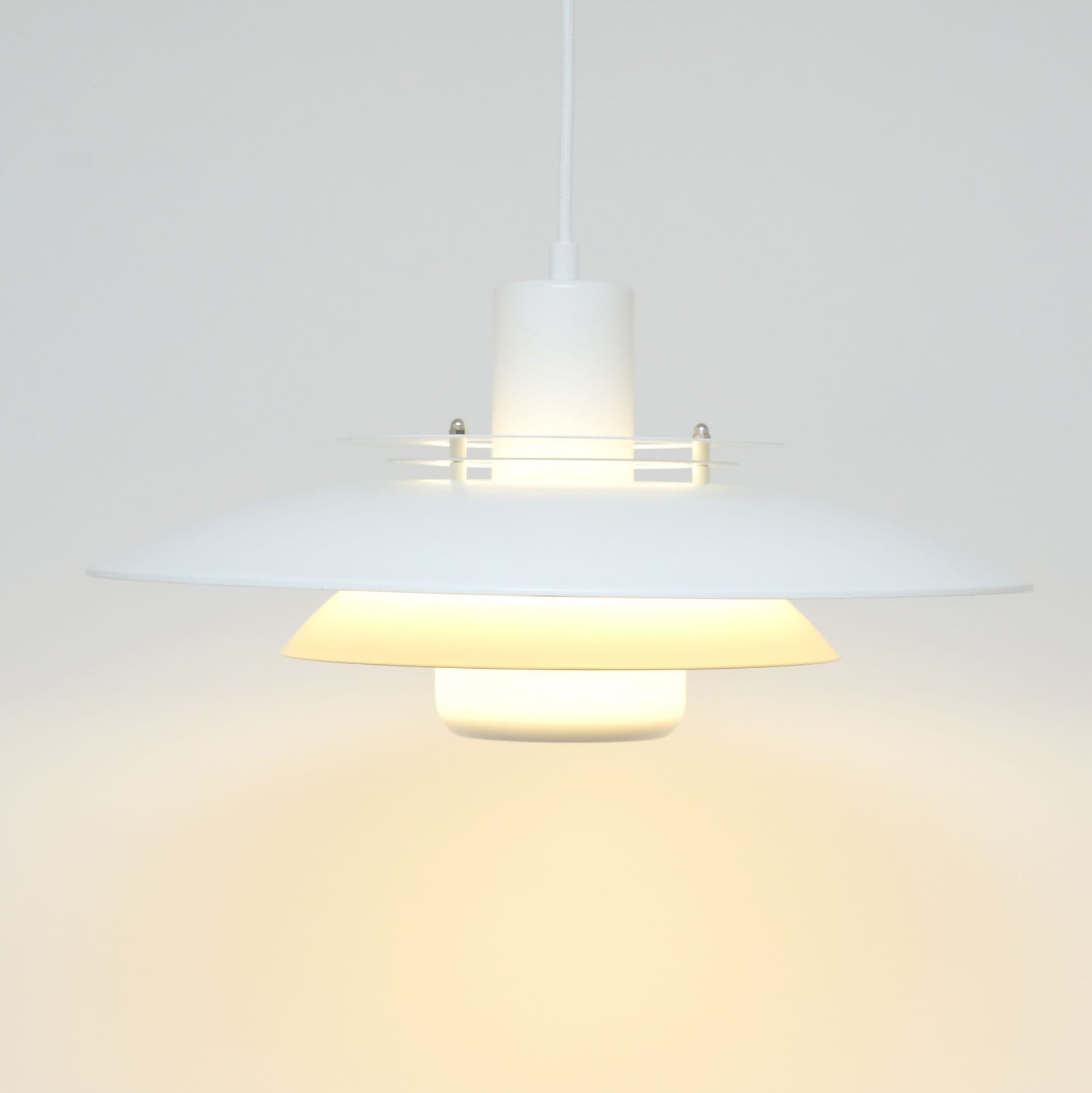 Lampa wisząca Sierra, biały beżowy, metal, Dania, lata 70. - 371460