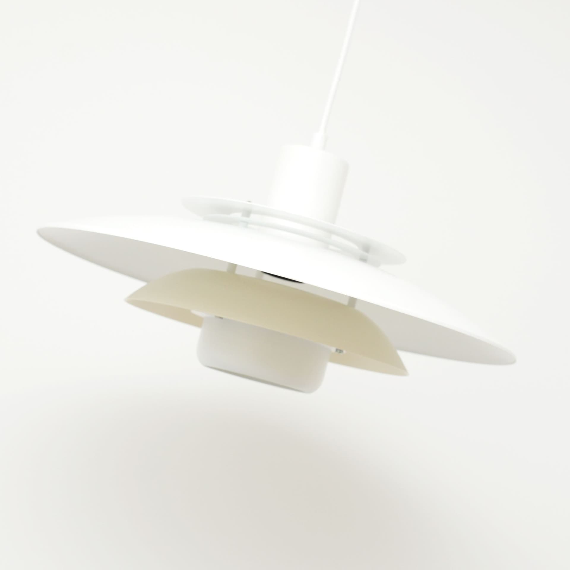 Lampa wisząca Sierra, biały beżowy, metal, Dania, lata 70. - 371458