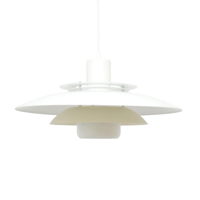 Lampa wisząca Sierra, biały beżowy, metal, Dania, lata 70. - WYMIARY