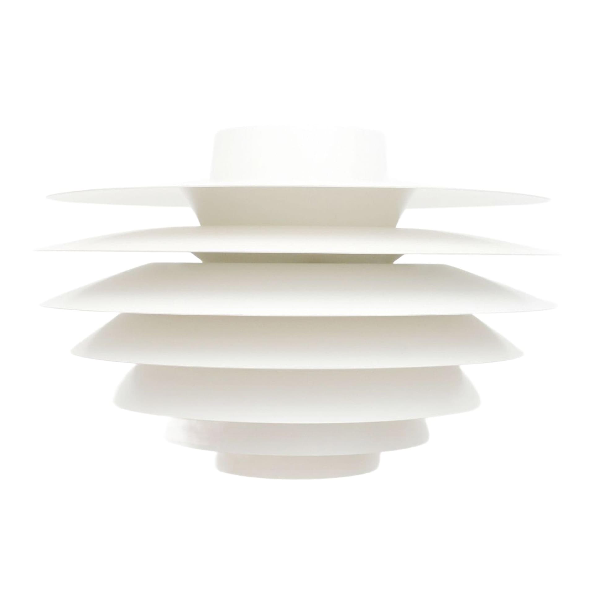 Lampa wisząca Verona, biały, metal, proj. S. Middelboe, Lyfa, Dania, lata 70. - 371527