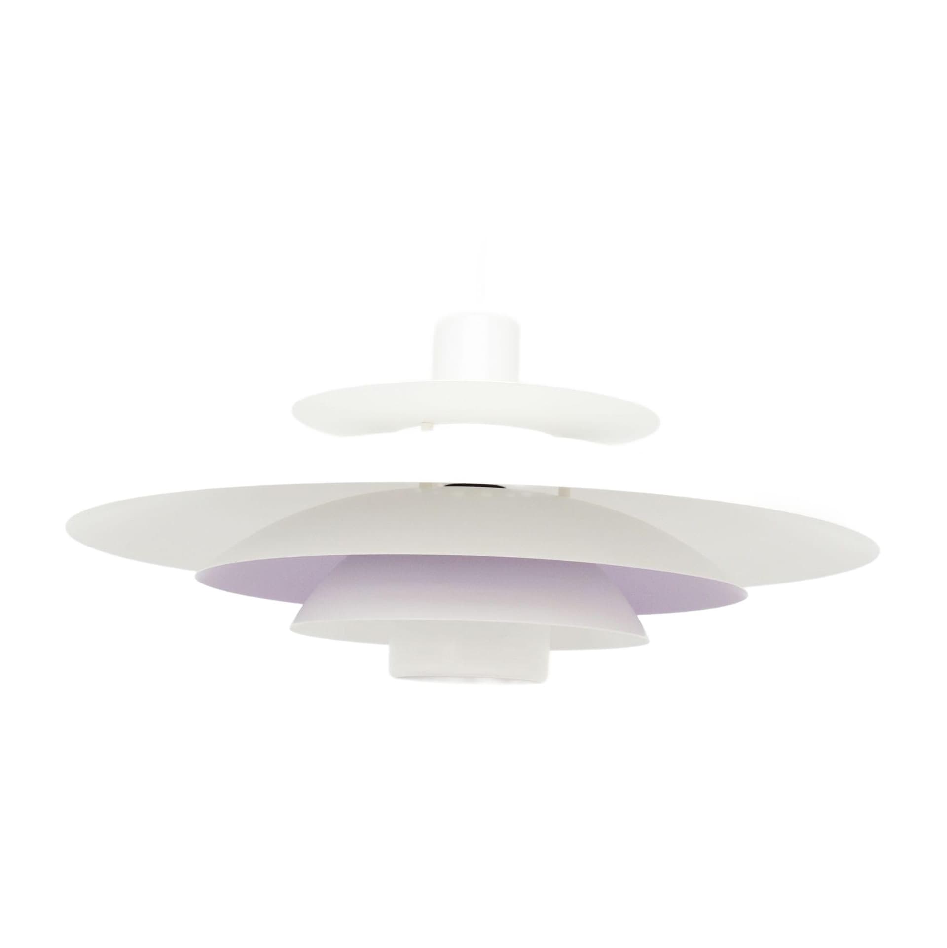 Lampa wisząca, Form Light, biały fioletowy, metal, Form Light, Dania, lata 70.