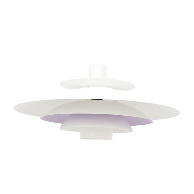 Lampa wisząca, Form Light, biały fioletowy, metal, Form Light, Dania, lata 70. - WYMIARY