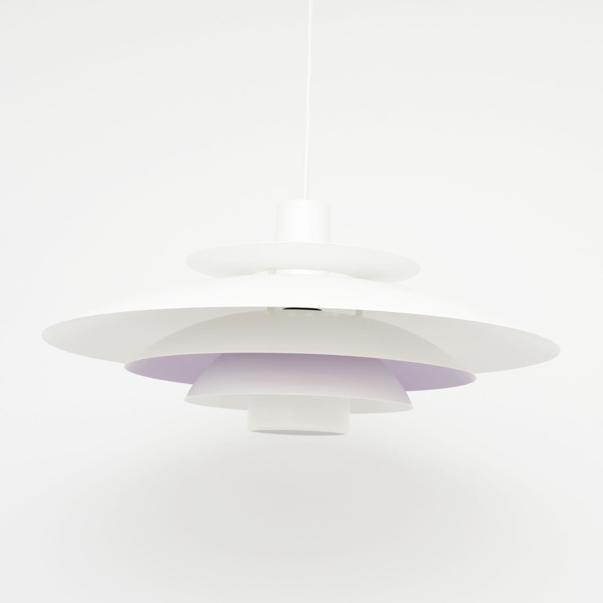 Lampa wisząca, Form Light, biały fioletowy, metal, Form Light, Dania, lata 70. - 371538