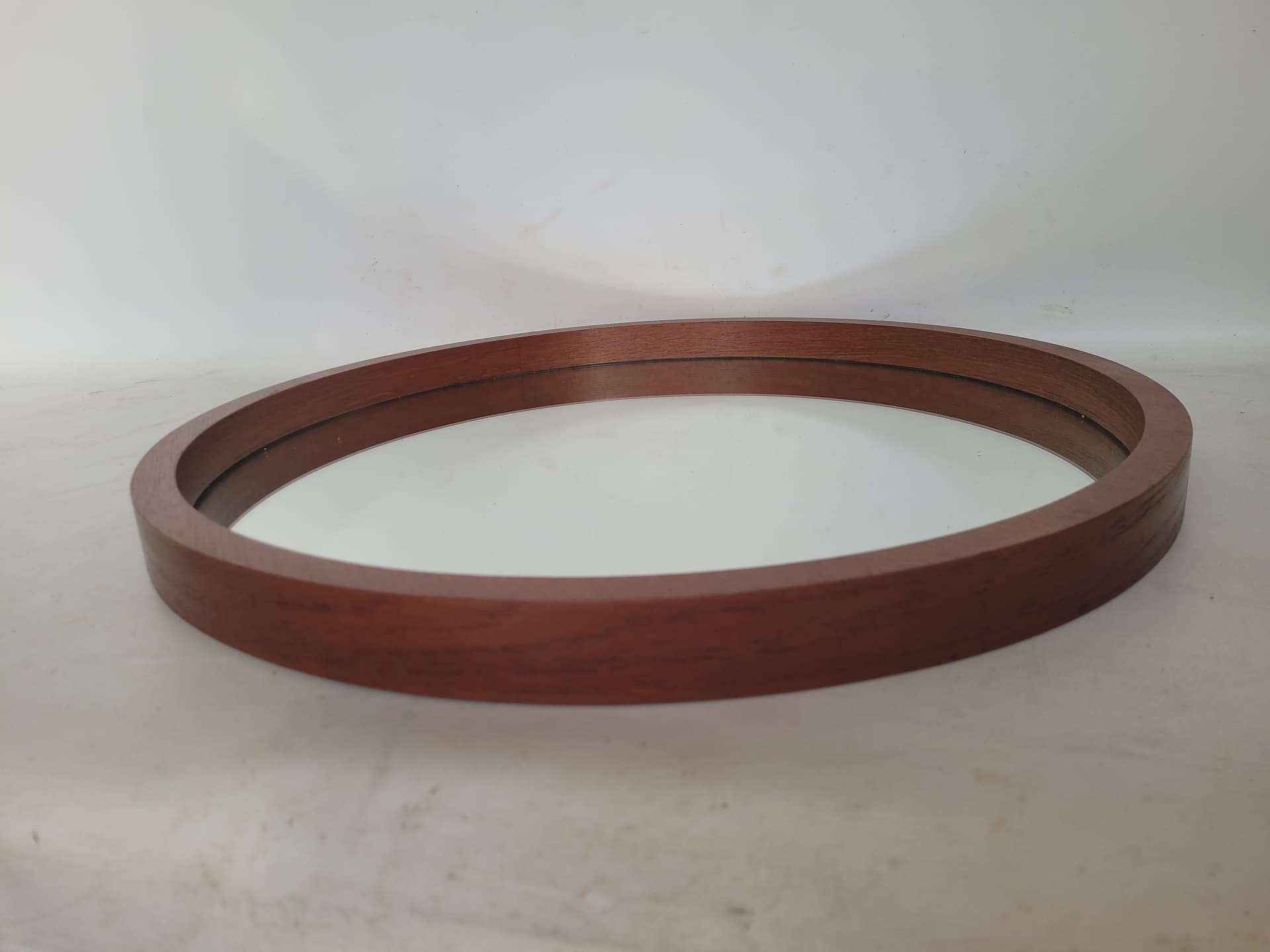 Lustro ścienne Zier Form, 60x60 cm, teak, szkło, Dania, lata 60. - 371548