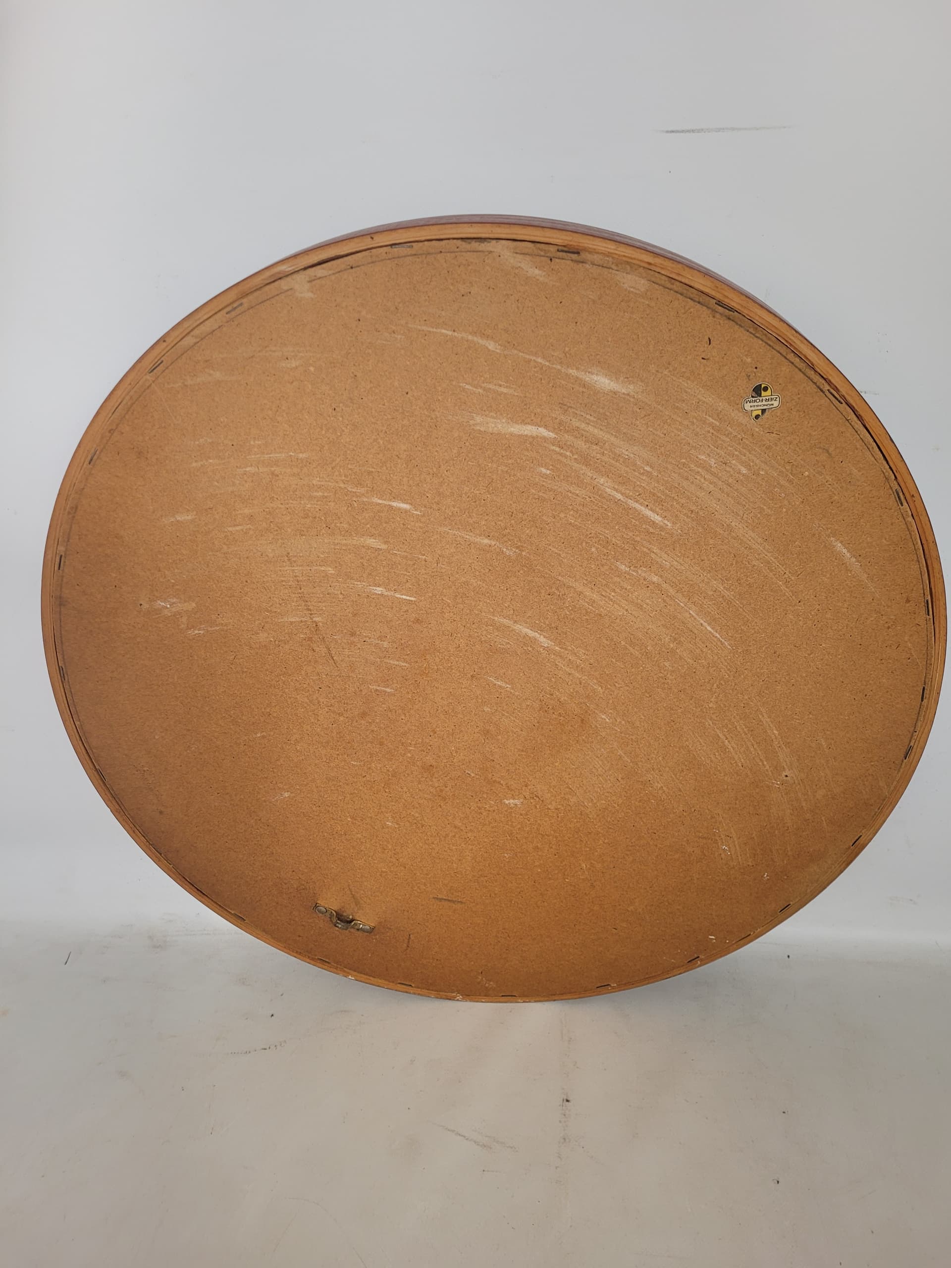 Lustro ścienne Zier Form, 60x60 cm, teak, szkło, Dania, lata 60. - 371552