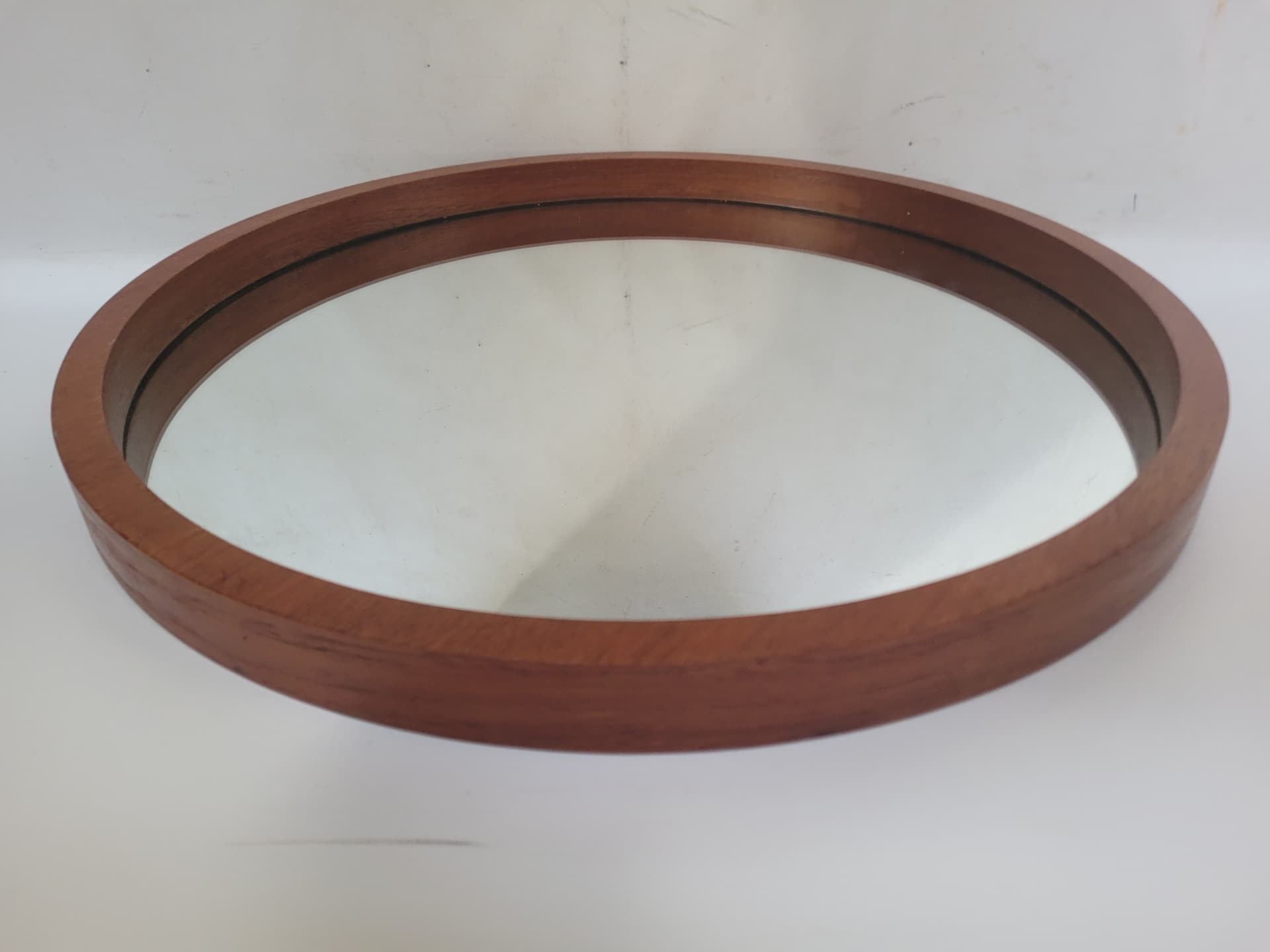 Lustro ścienne Zier Form, 60x60 cm, teak, szkło, Dania, lata 60. - 371550