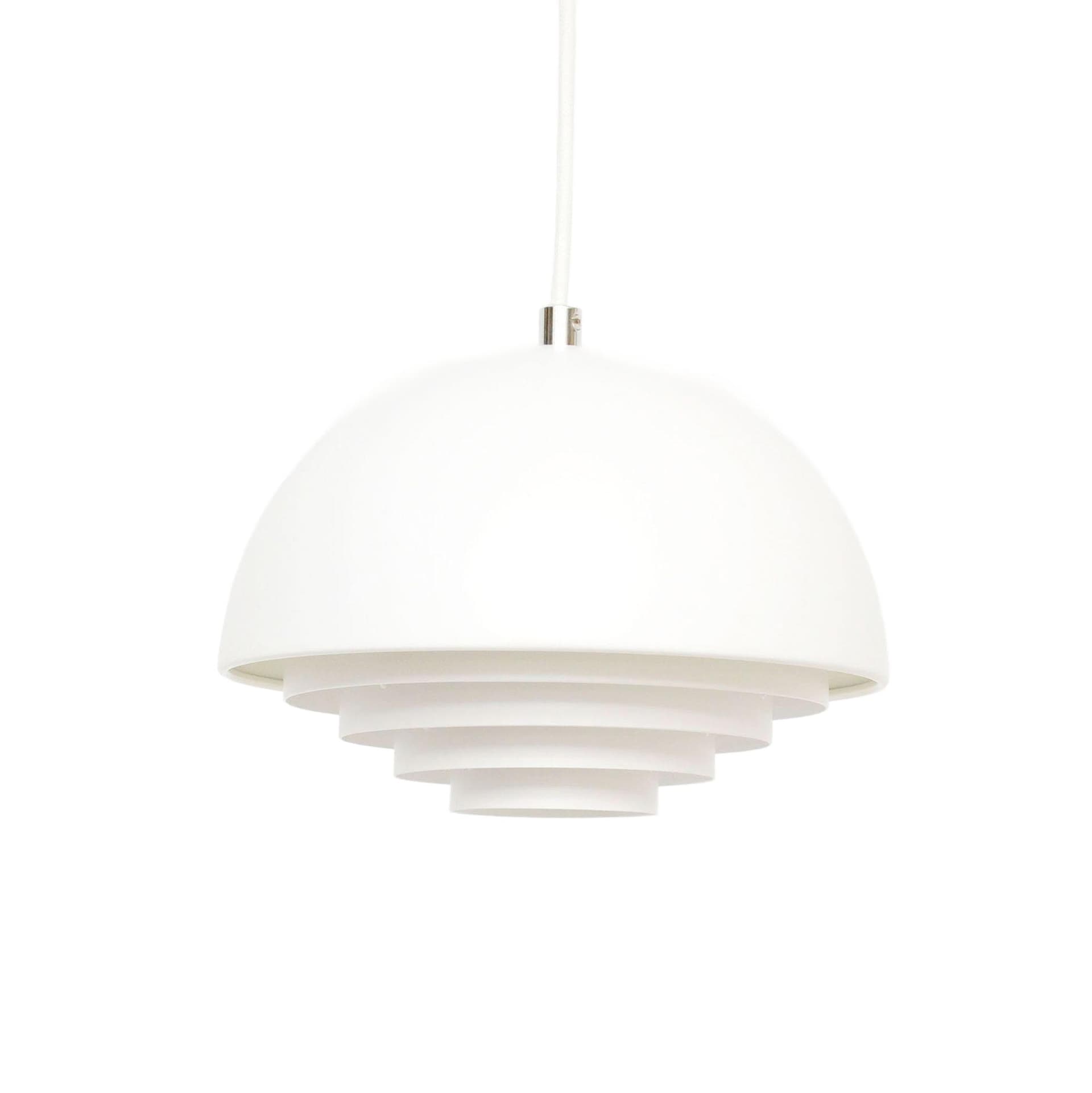Lampa wisząca, biały, metal, Dania, lata 90.