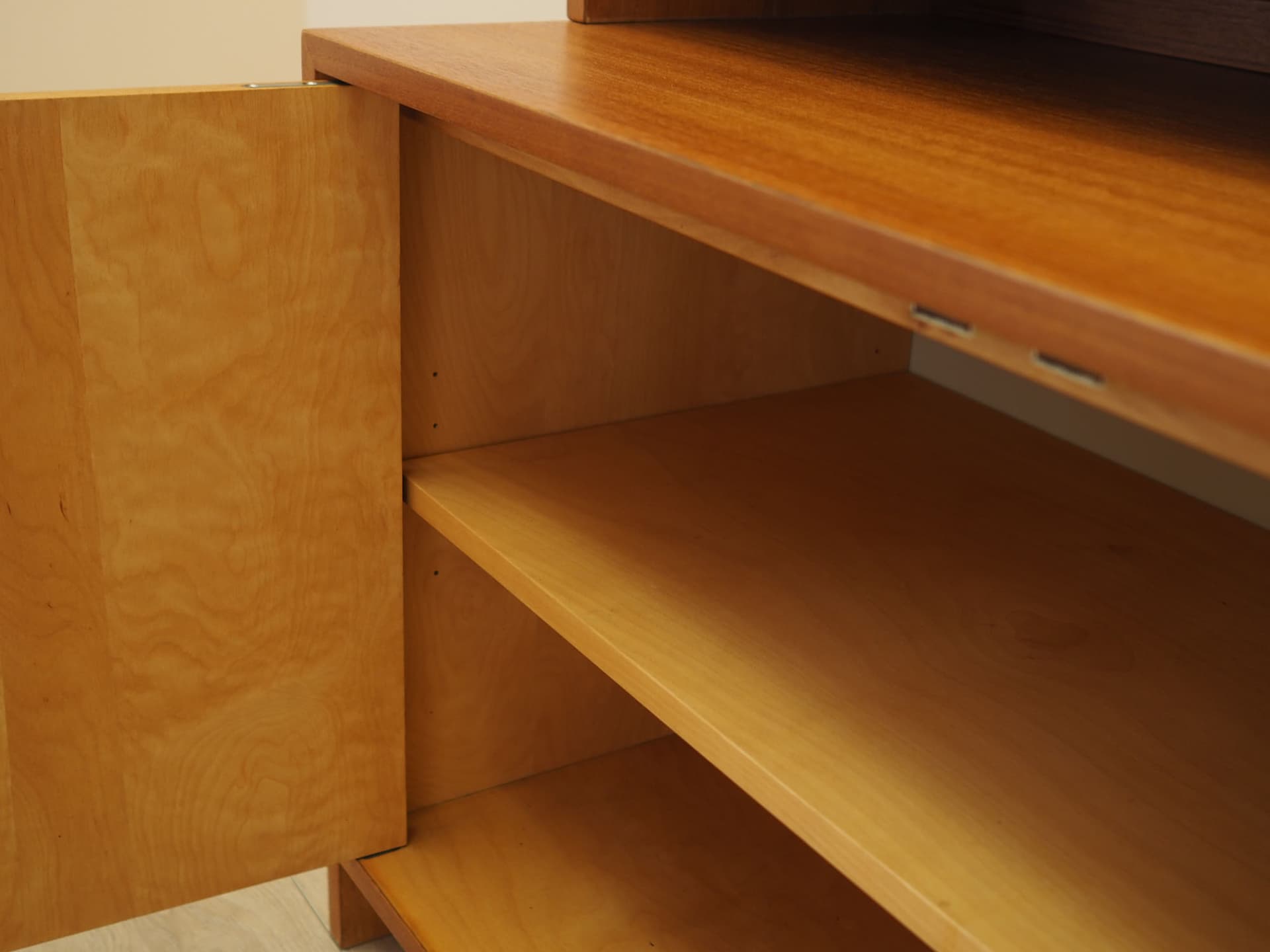 Regał z barkiem, teak brązowy, Dania, lata 70. - 371759