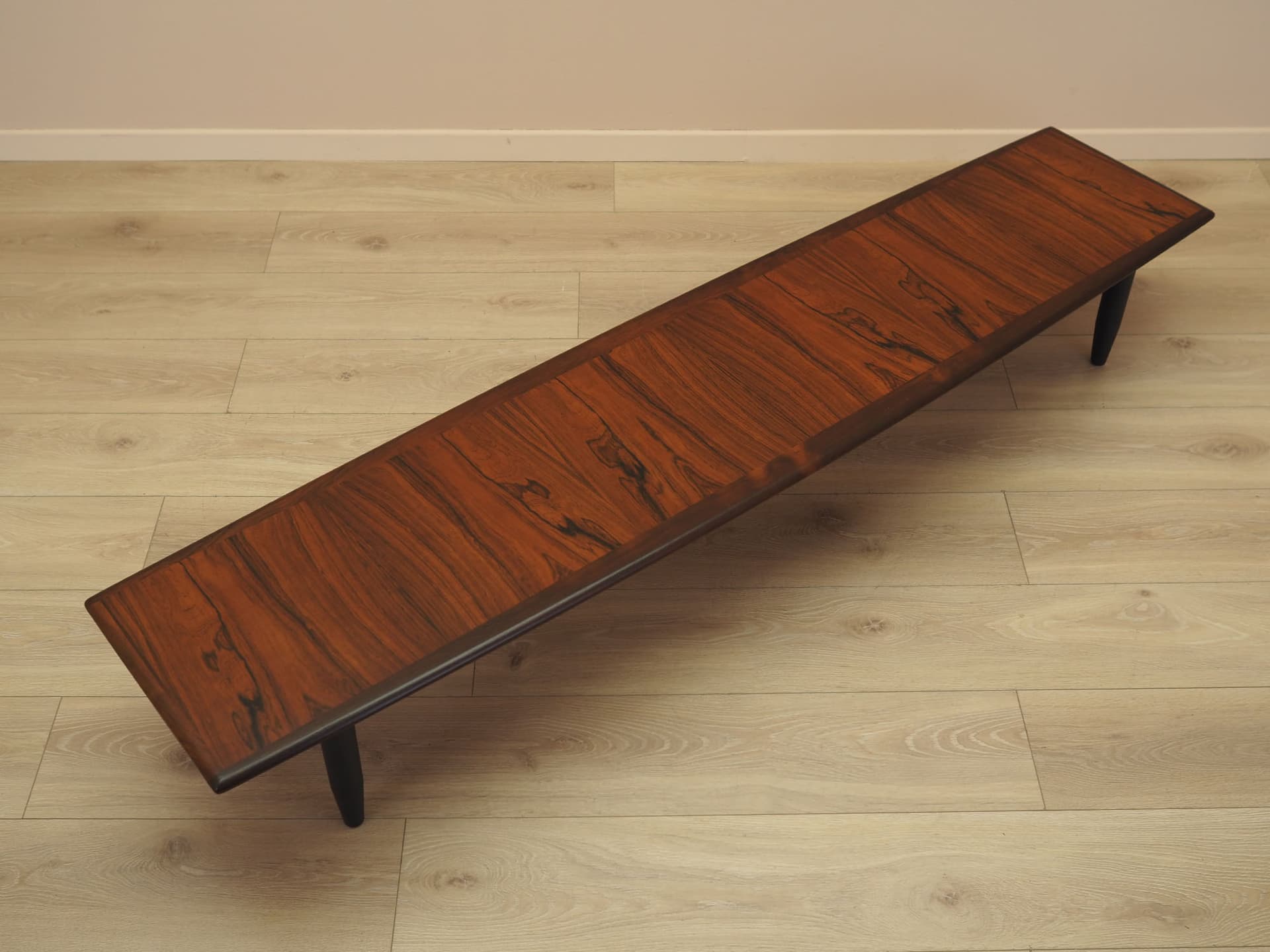 Lowboard, palisander brązowy, drewno czarne, Dania, lata 70. - 371766