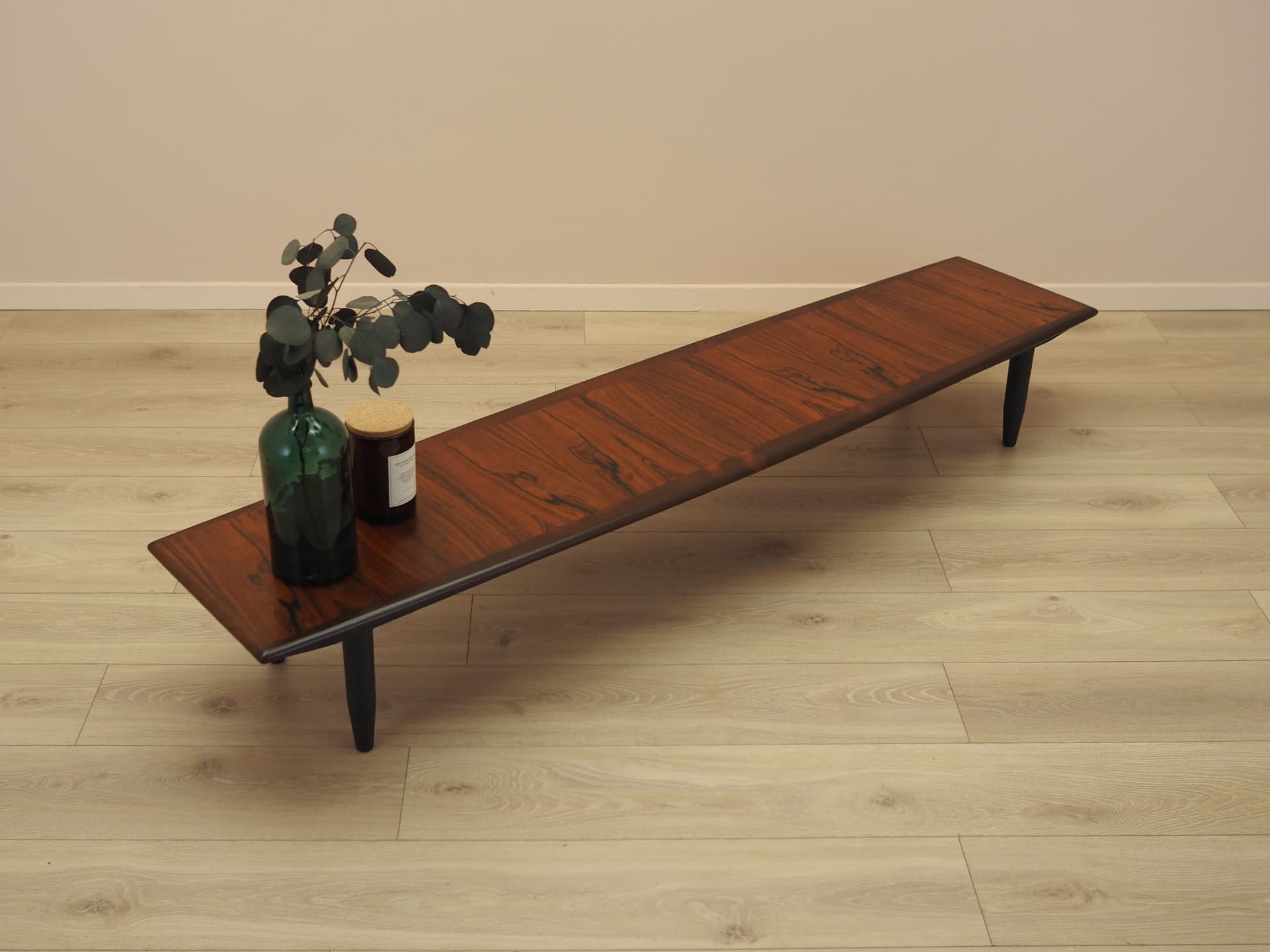 Lowboard, palisander brązowy, drewno czarne, Dania, lata 70. - 371765