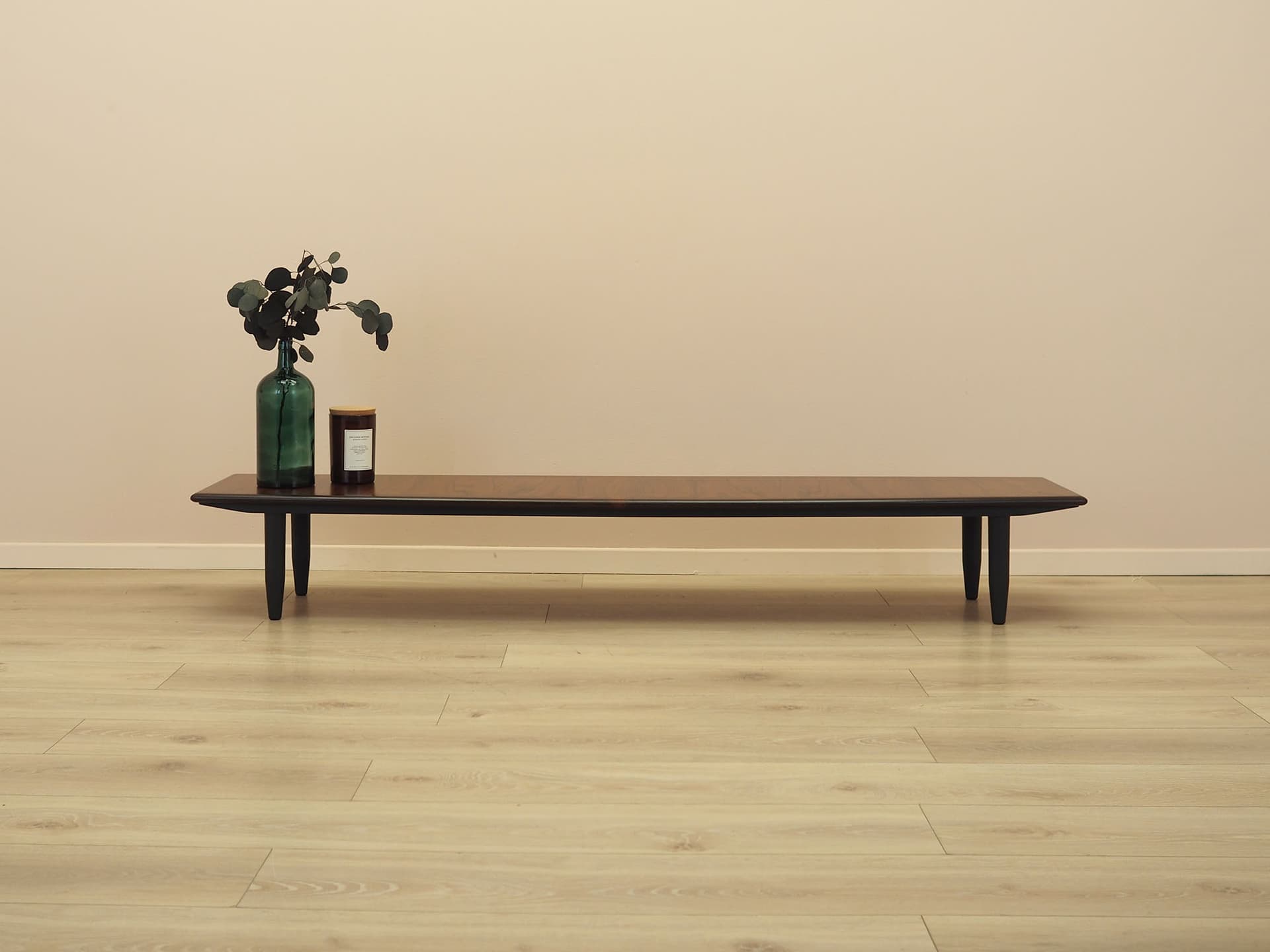 Lowboard, palisander brązowy, drewno czarne, Dania, lata 70. - 371763