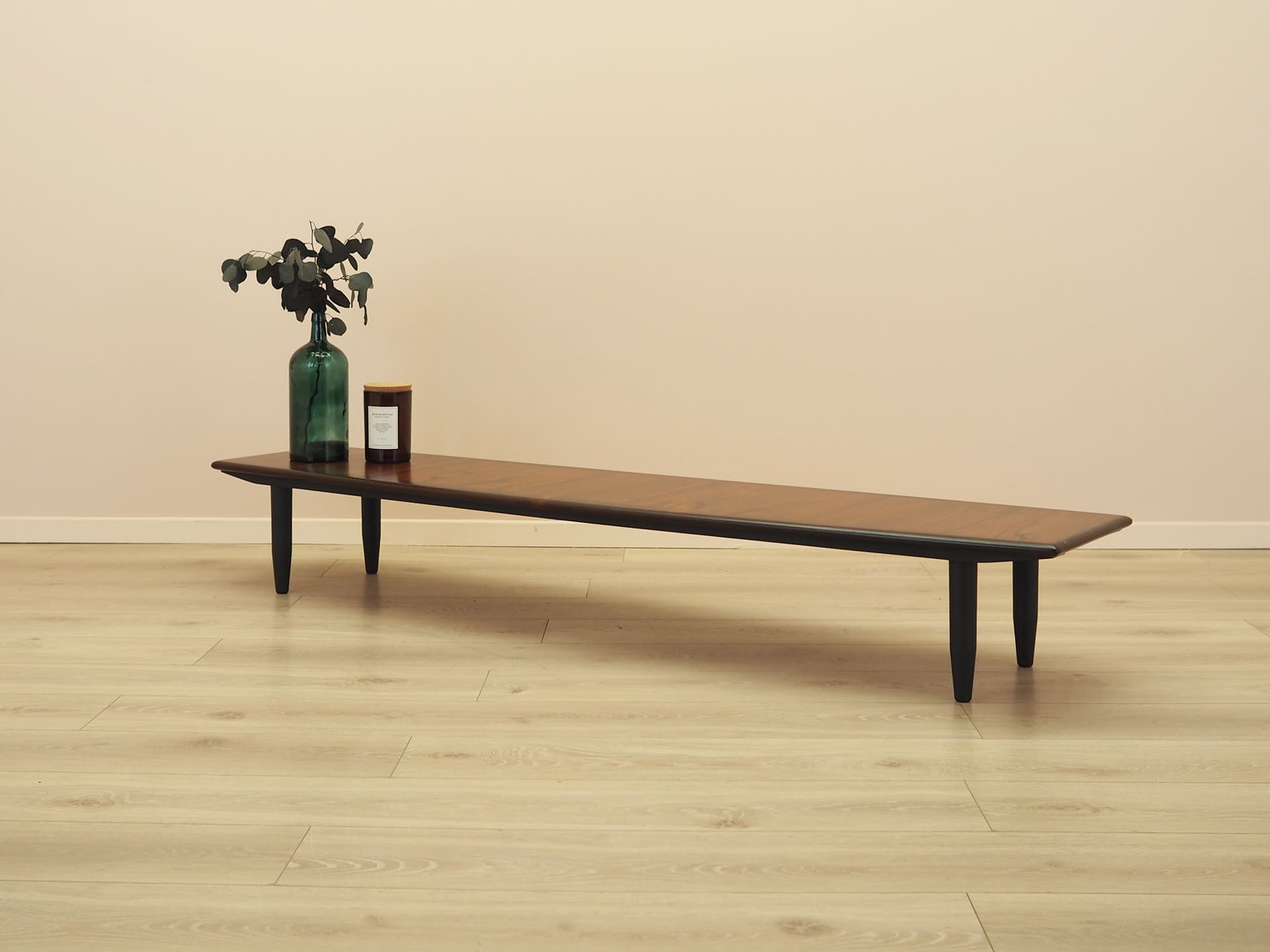 Lowboard, palisander brązowy, drewno czarne, Dania, lata 70. - 371767
