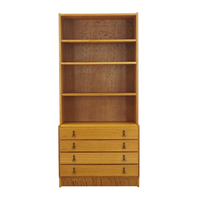 Biblioteczka, dąb brązowy, Dania, lata 60. - WYMIARY